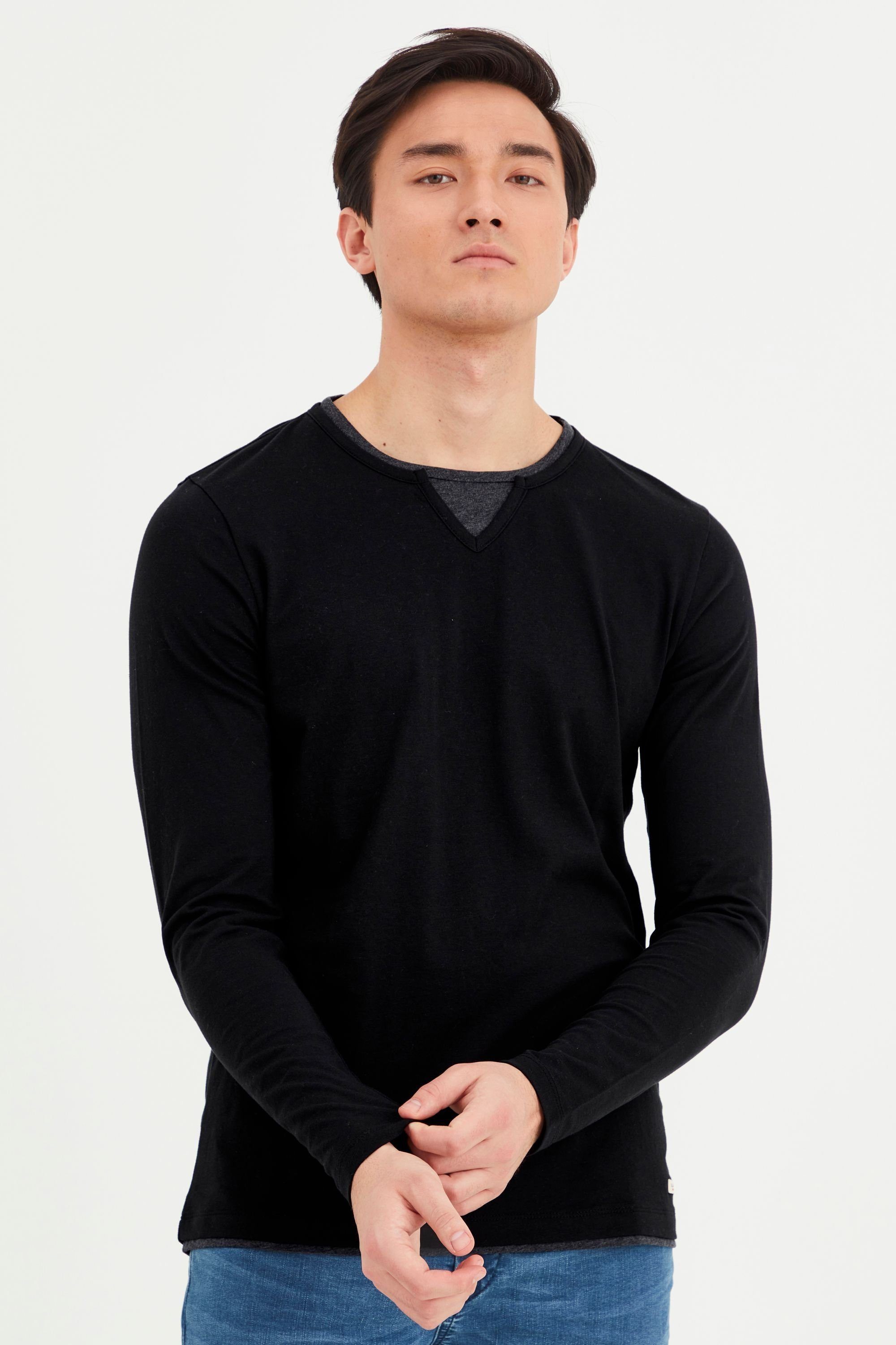Blend Rundhalsshirt BHLeonas Klassisches Langarmshirt mit Rundhalsausschnit günstig online kaufen