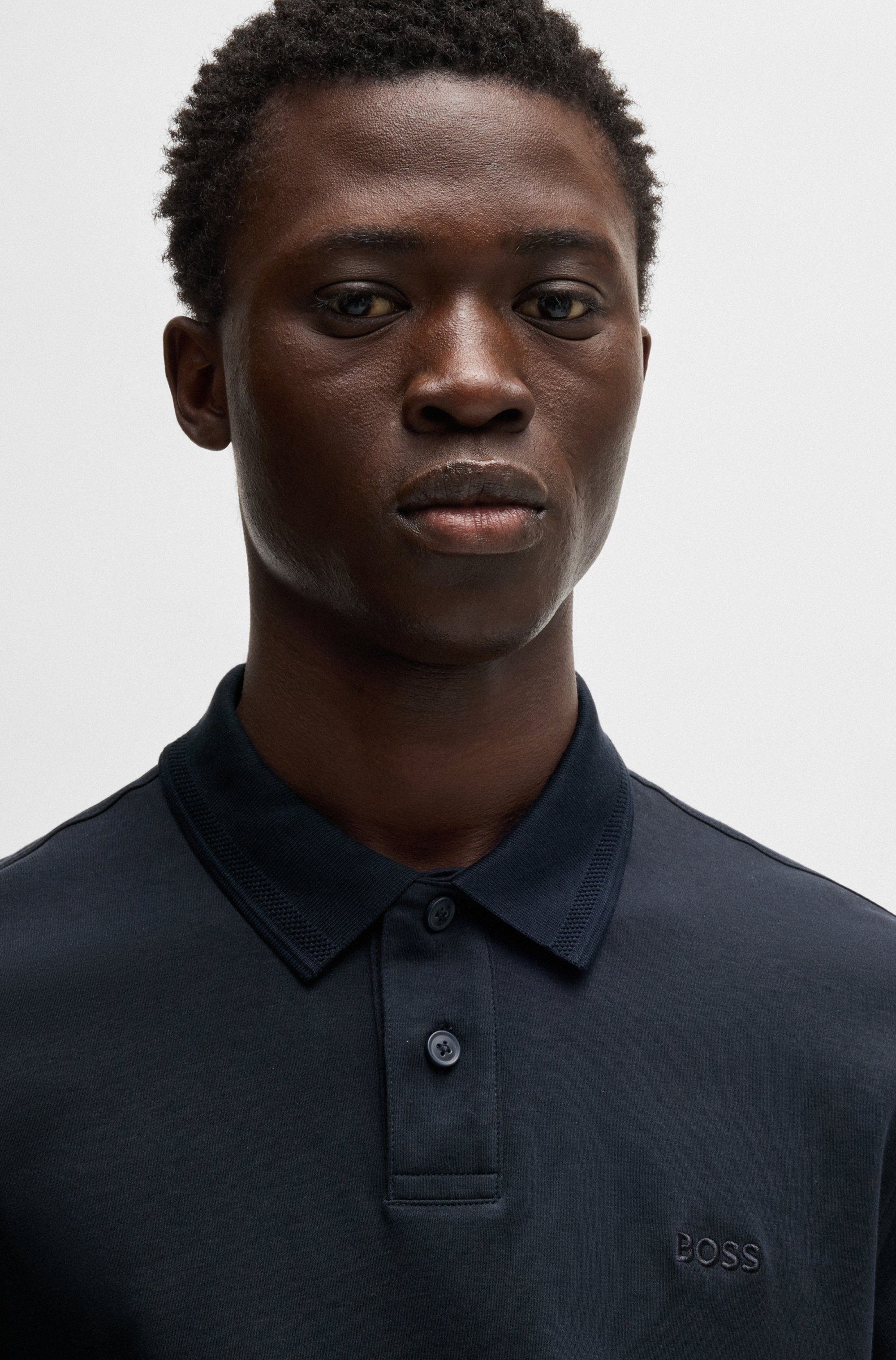 BOSS ORANGE Poloshirt Pe Interlock aus Baumwoll-Piqué mit Logo-Print Regular