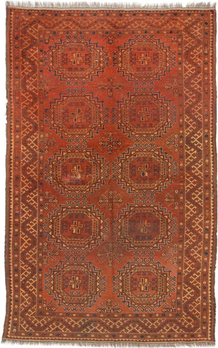 Orientteppich Turkaman 138x219 Handgeknüpfter Orientteppich / Perserteppich, Nain Trading, rechteckig, Höhe: 6 mm