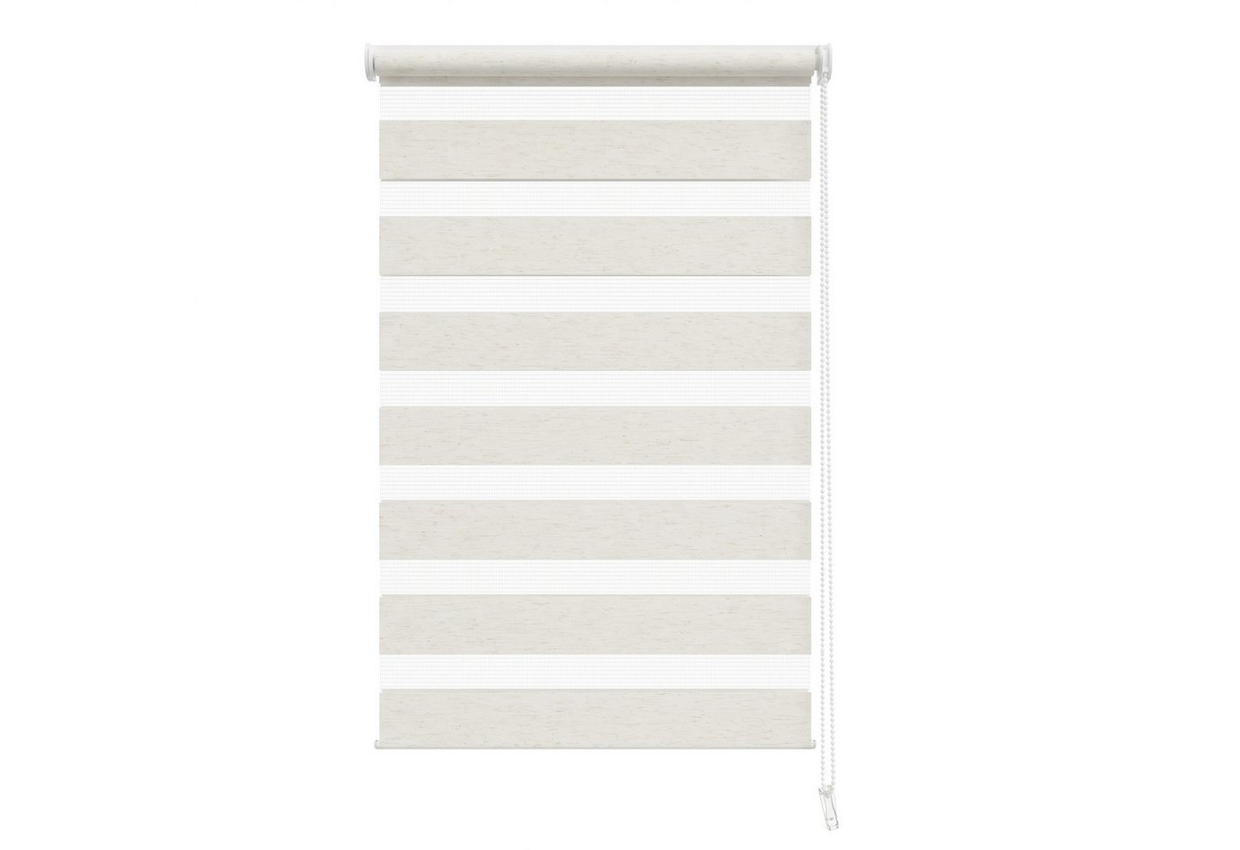 Doppelrollo Duo Rollo Klemmfix ohne Bohren freihängend Lichtschutz für Fenster, Salcar, Beige 60x130cm,Klemmträger blickdicht Jalousie Seitenzugrollo für Tür
