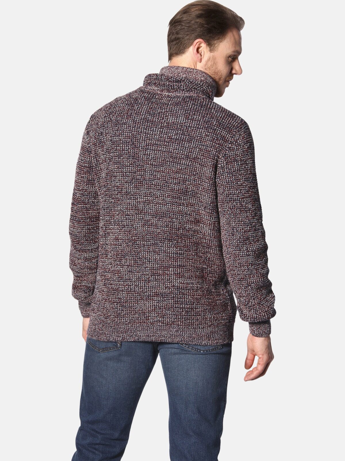 Jan Vanderstorm Schalkragenpullover LARNO mit Kordelzug