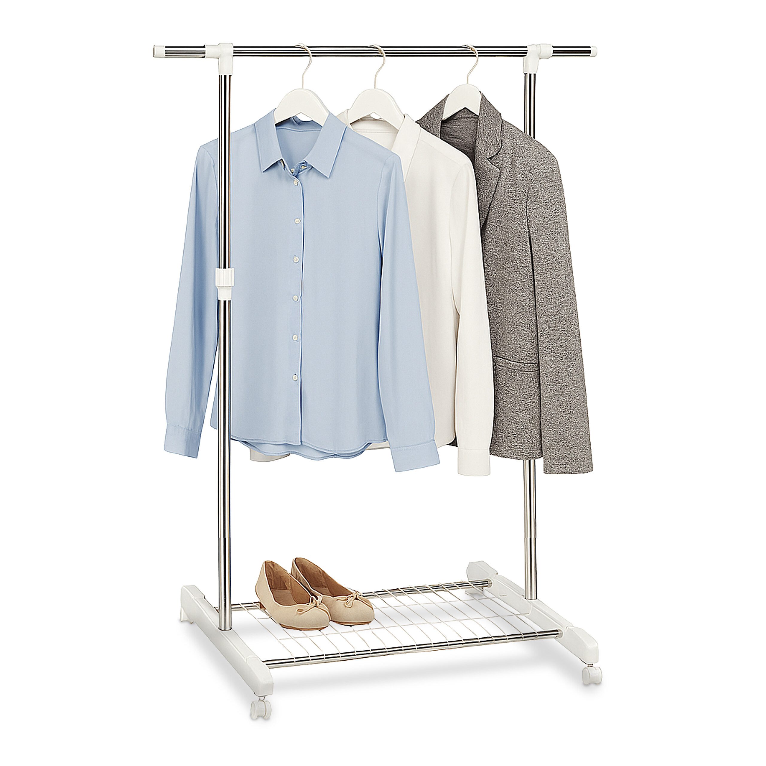 relaxdays Kleiderständer auf Rolle günstig online kaufen