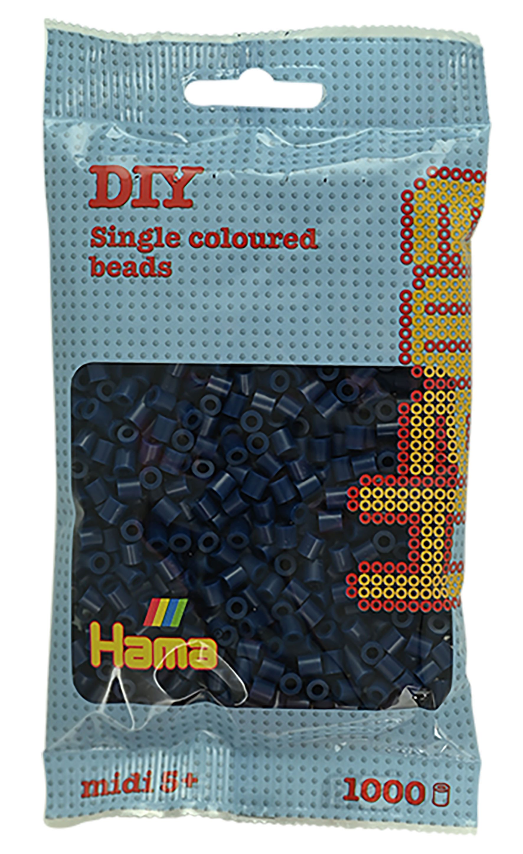 Hama Bügelperlen Hama Bügelperlen – Nachtblau, Midi 5 mm (1000 Stk)