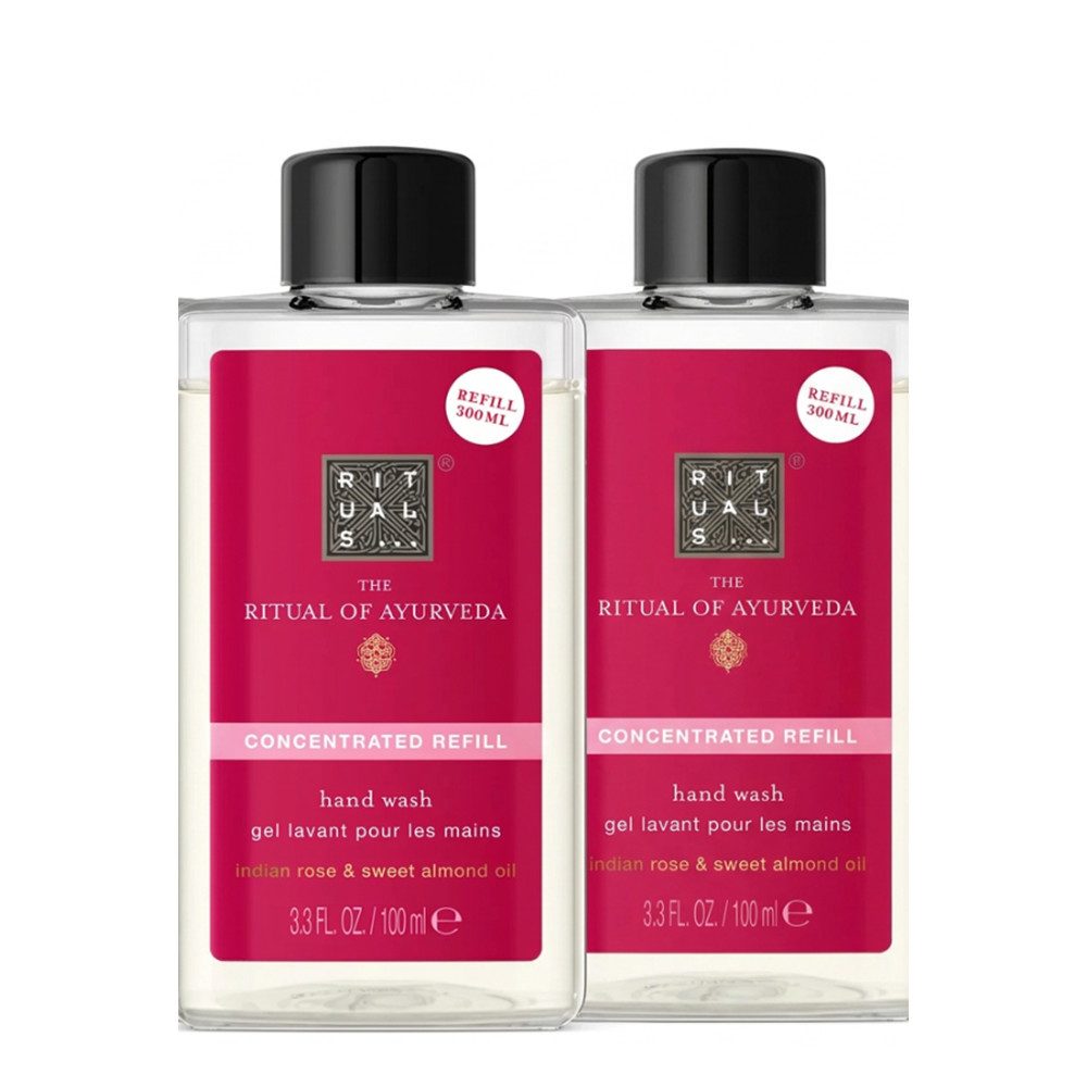 Rituals Flüssigseife Rituals Ayurveda Hand Wash Refill 2er Set, Praktisches 2er Nachfüllset für Handseife