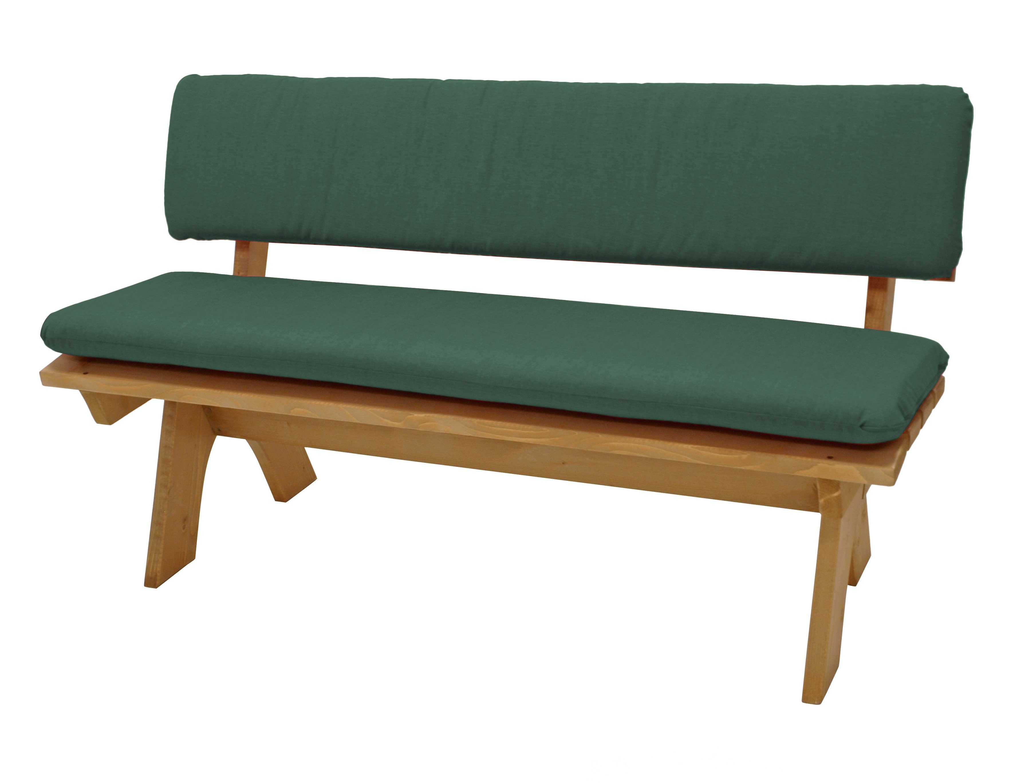 DEGAMO Bankauflage »DALLAS«, (1 St), 3sitzer 150cm, dunkelgrün, 2