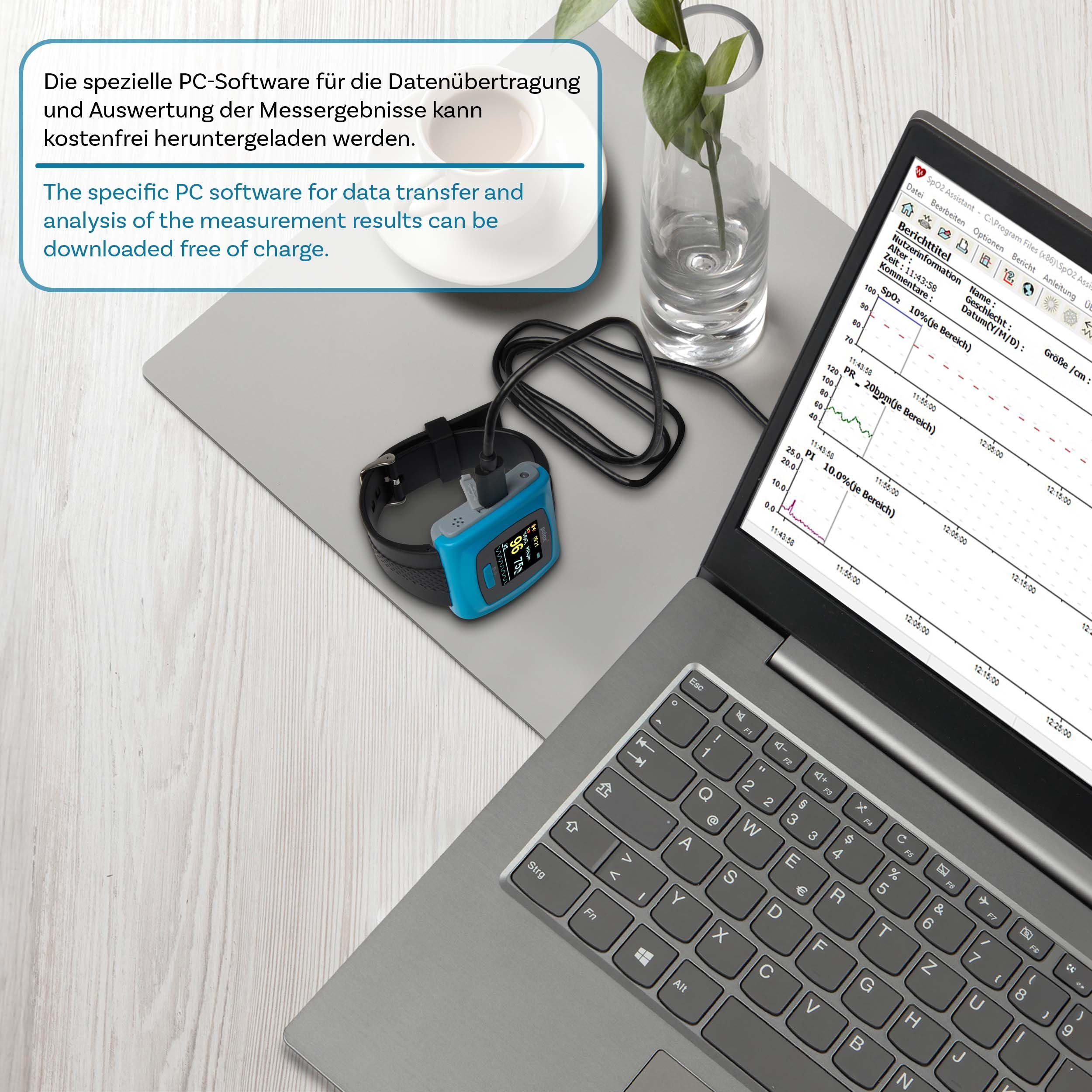 pulox Pulsoximeter PO-400 mit Armband