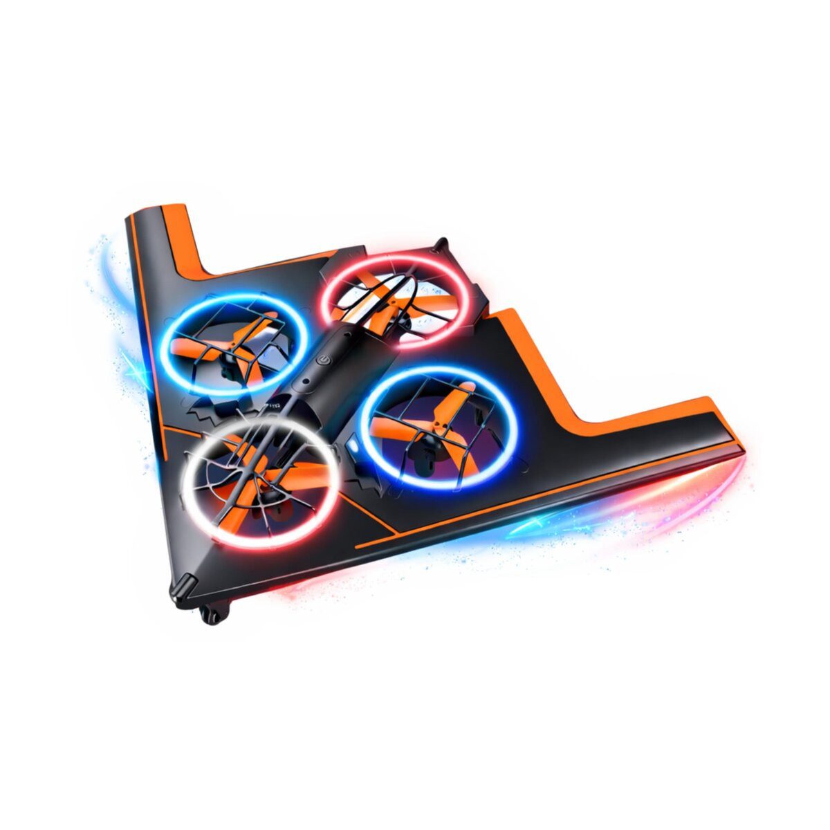 Wisam Spielzeug-Flugzeug RC-ferngesteuerte Drohne, Quadcopter, LED-Beleuchtung, App