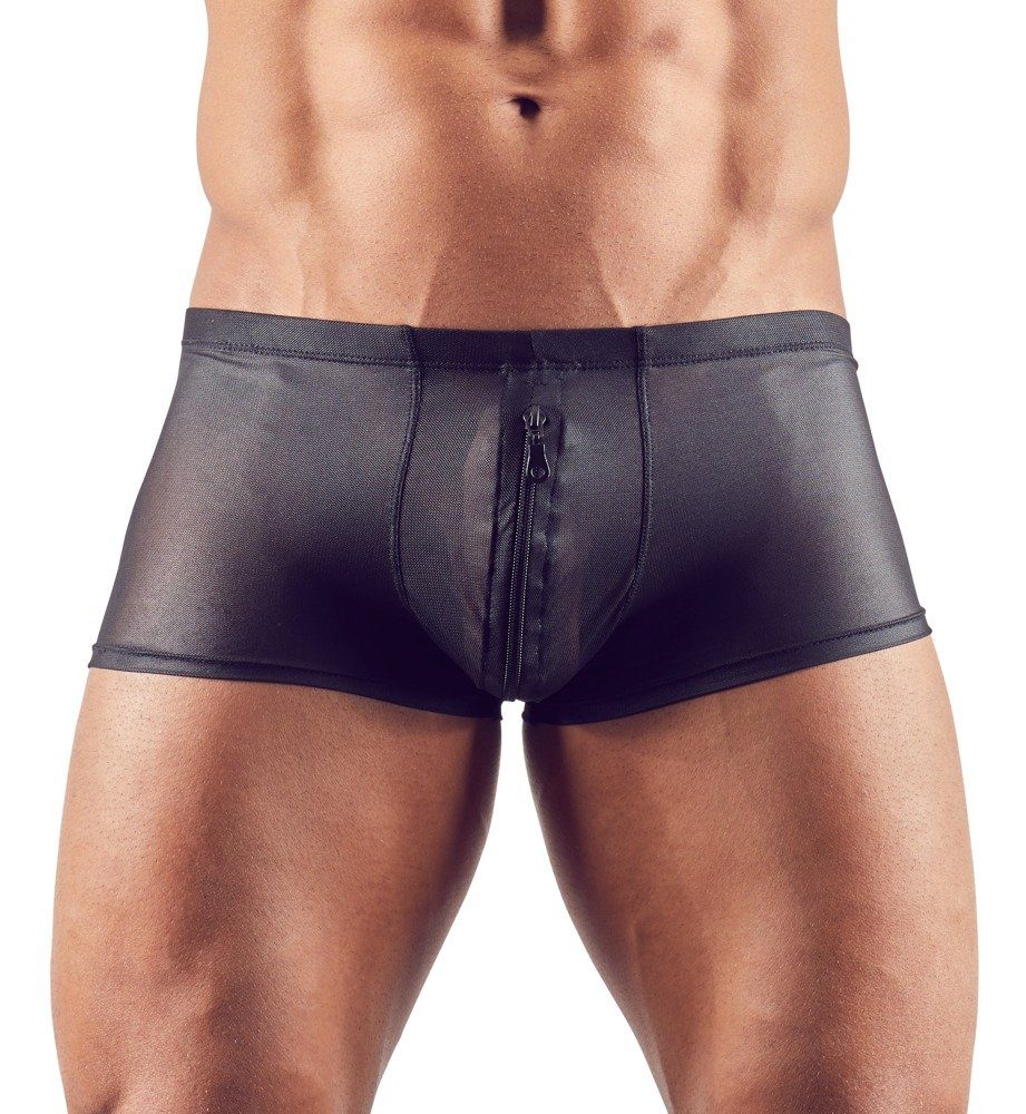 Svenjoyment Underwear Boxershorts Boxershorts mit Reißverschluss am Beutel  transparent - schwarz