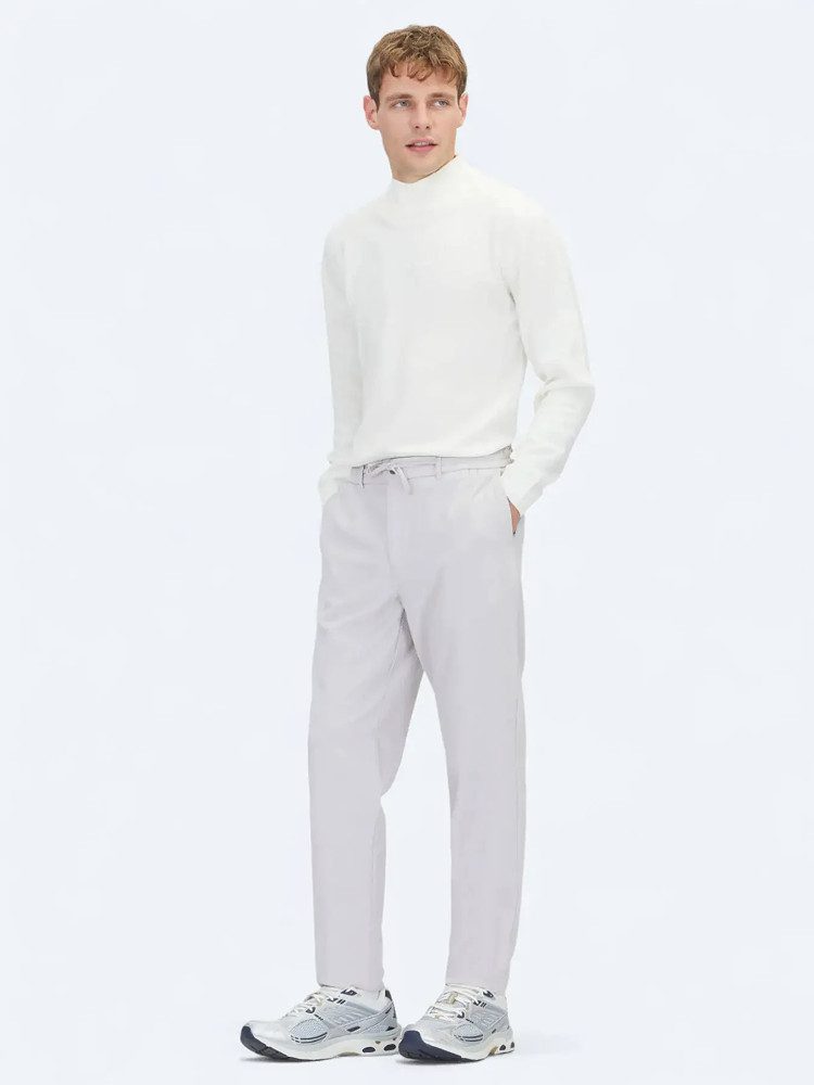 KİP Jeansjeggings Hellgraue, gewebte Jogginghose in lässiger Passform