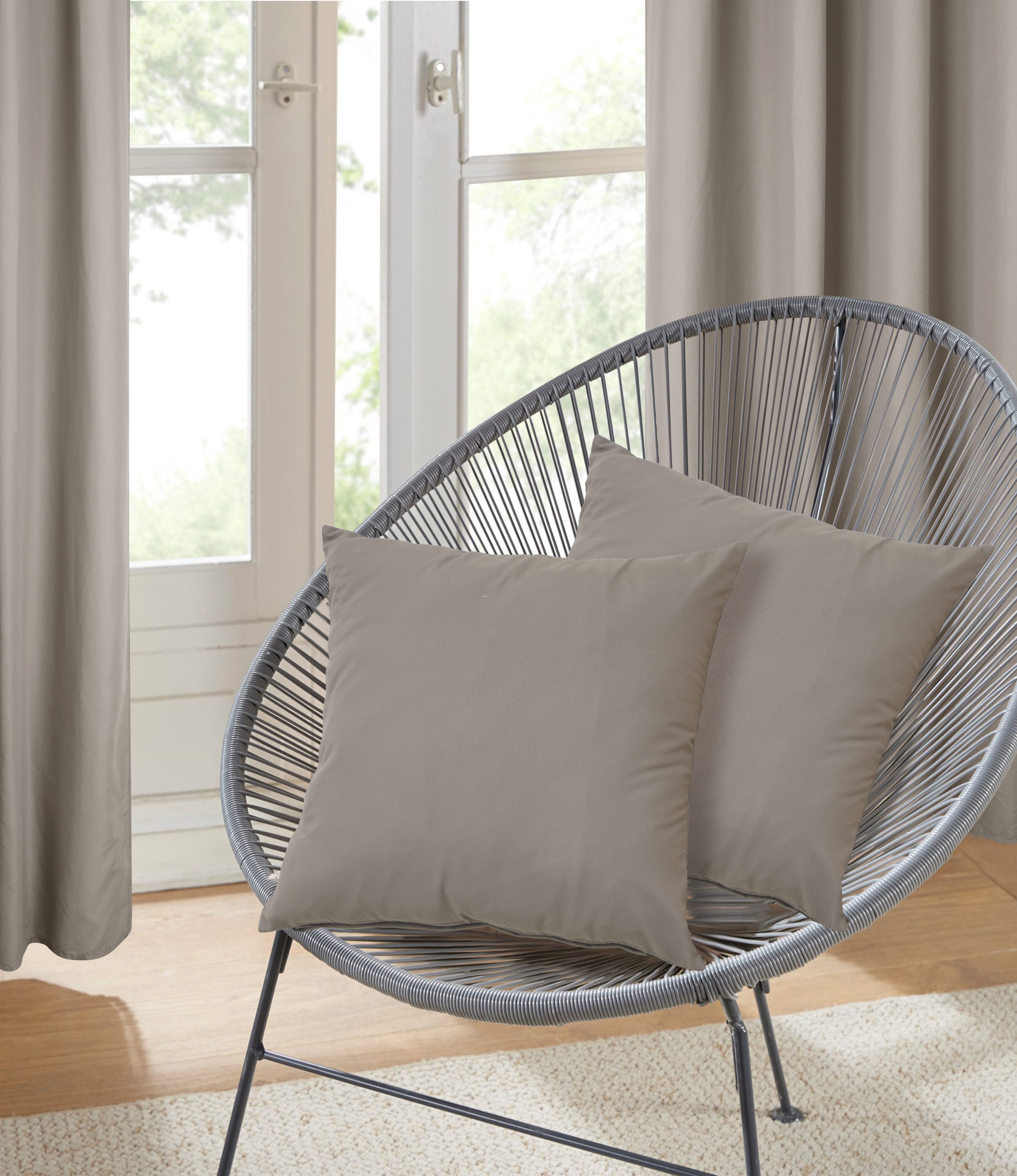 my home Dekokissen Raja, einfarbig, Kissenhüllen günstig online kaufen