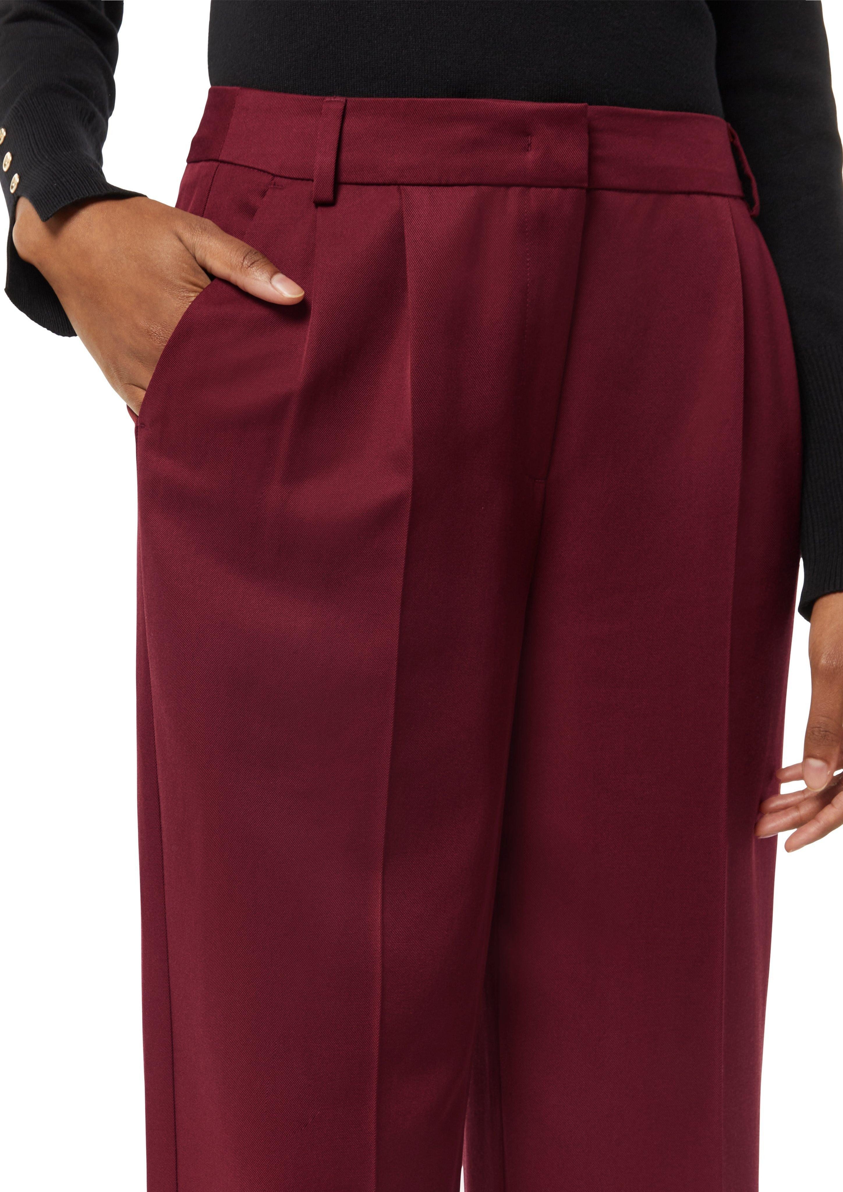 Comma Stoffhose Marlenehose mit Bundfalten günstig online kaufen