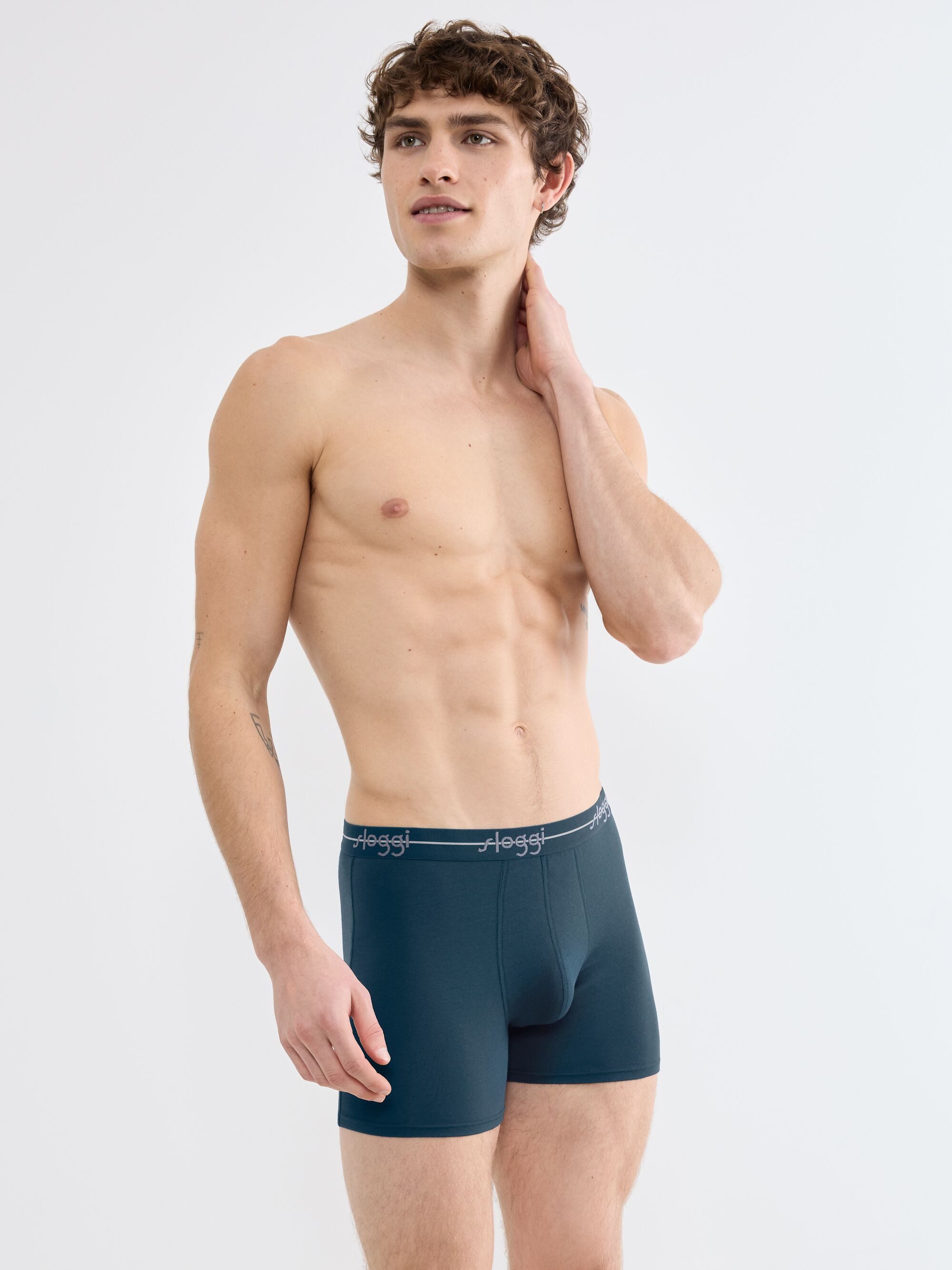 sloggi Boxershorts men Start (2er Pack) ohne Eingriff, extra weiches Taillenband, Single-Jersey Qualität