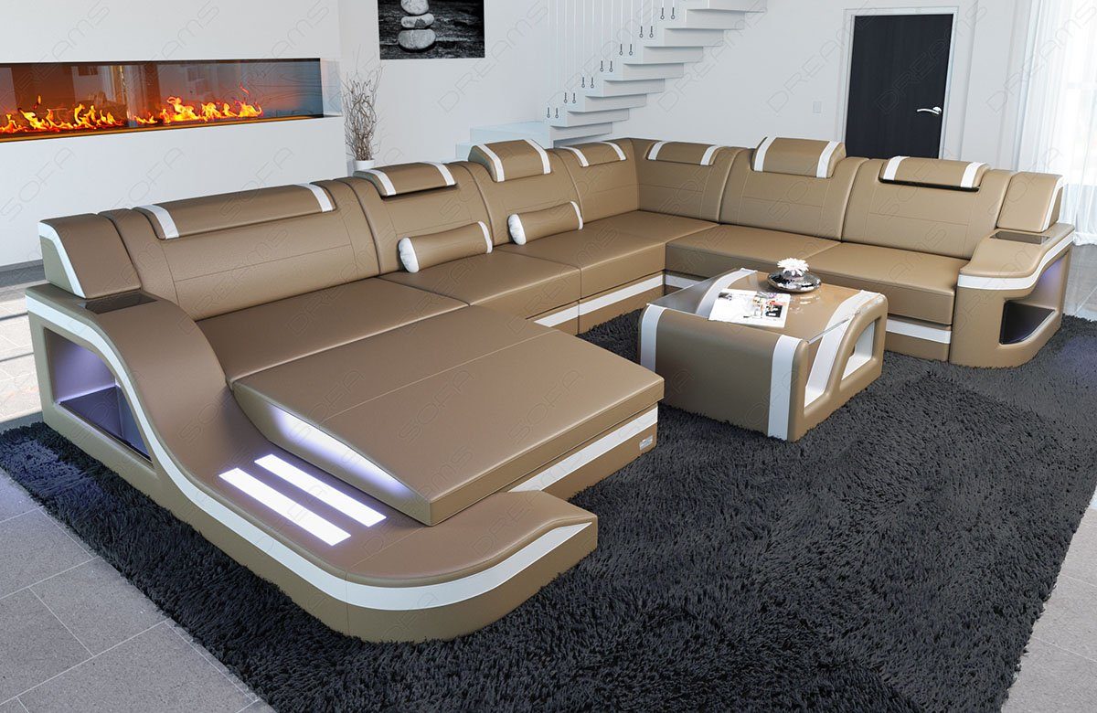Sofa Dreams Wohnlandschaft Ledercouch Sofa Leder günstig online kaufen