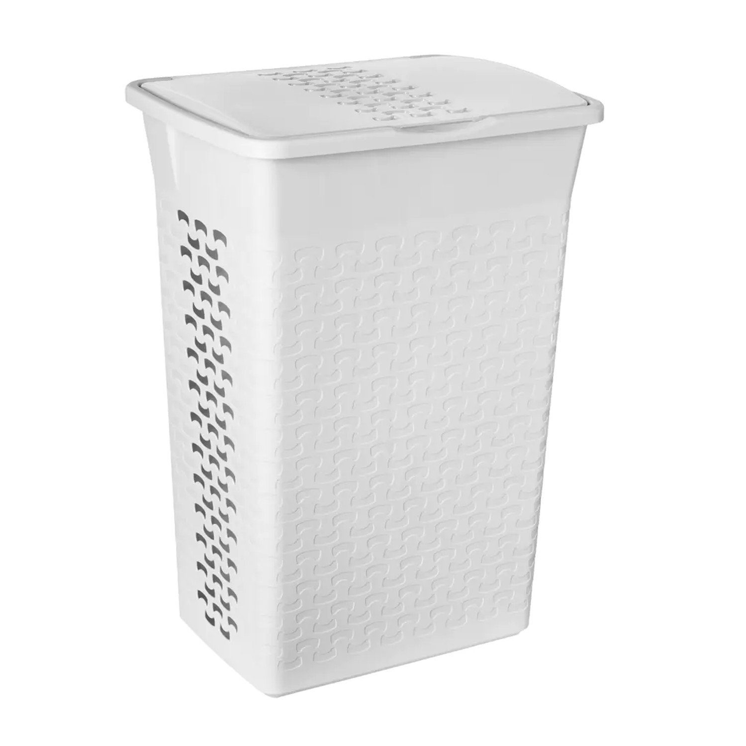 BranQ Wäschekorb, 55 Liter Weiß