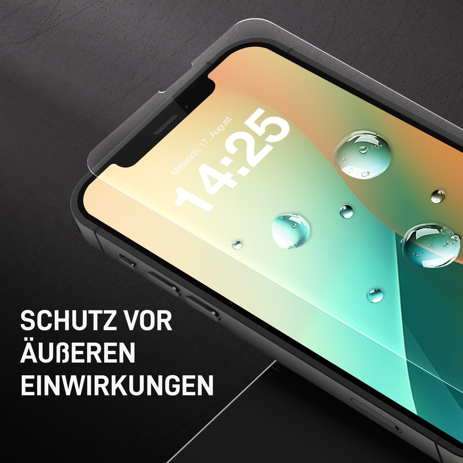 Tec-Expert Displayschutzglas 2X 9H Displayglas für Apple iPhone 13 für Apple iPhone 13, Displayschutzfolie, 2 Stück, Displayschutz, Schutzglas, Bildschirmschutz, kratz- & stoßfest
