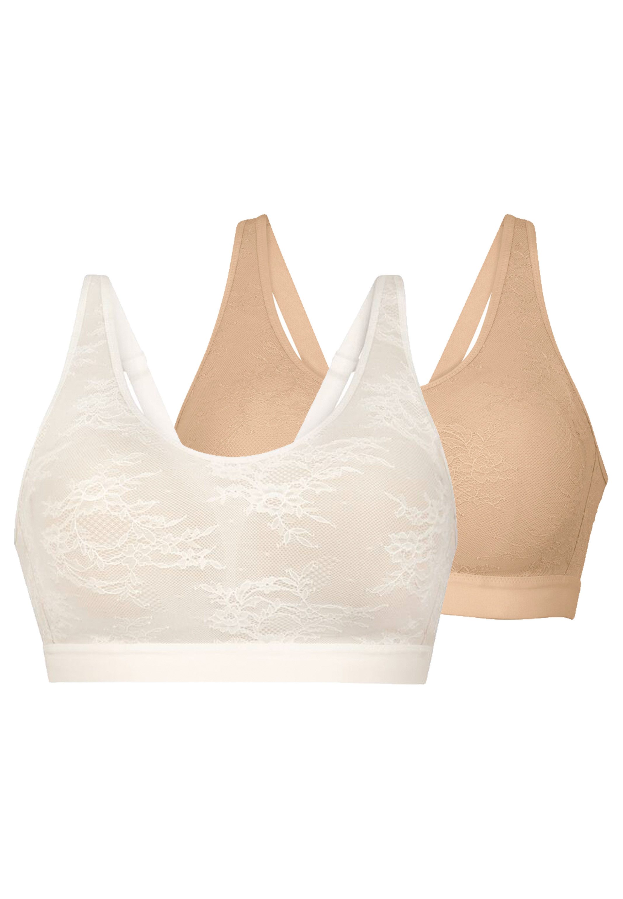Anita since 1886 Bralette-BH 2er Pack Essential Lace Prothesen BH (Spar-Set, 2-tlg) Bralette - Atmungsaktiv - Herausnehmbare, atmungsaktive Pads