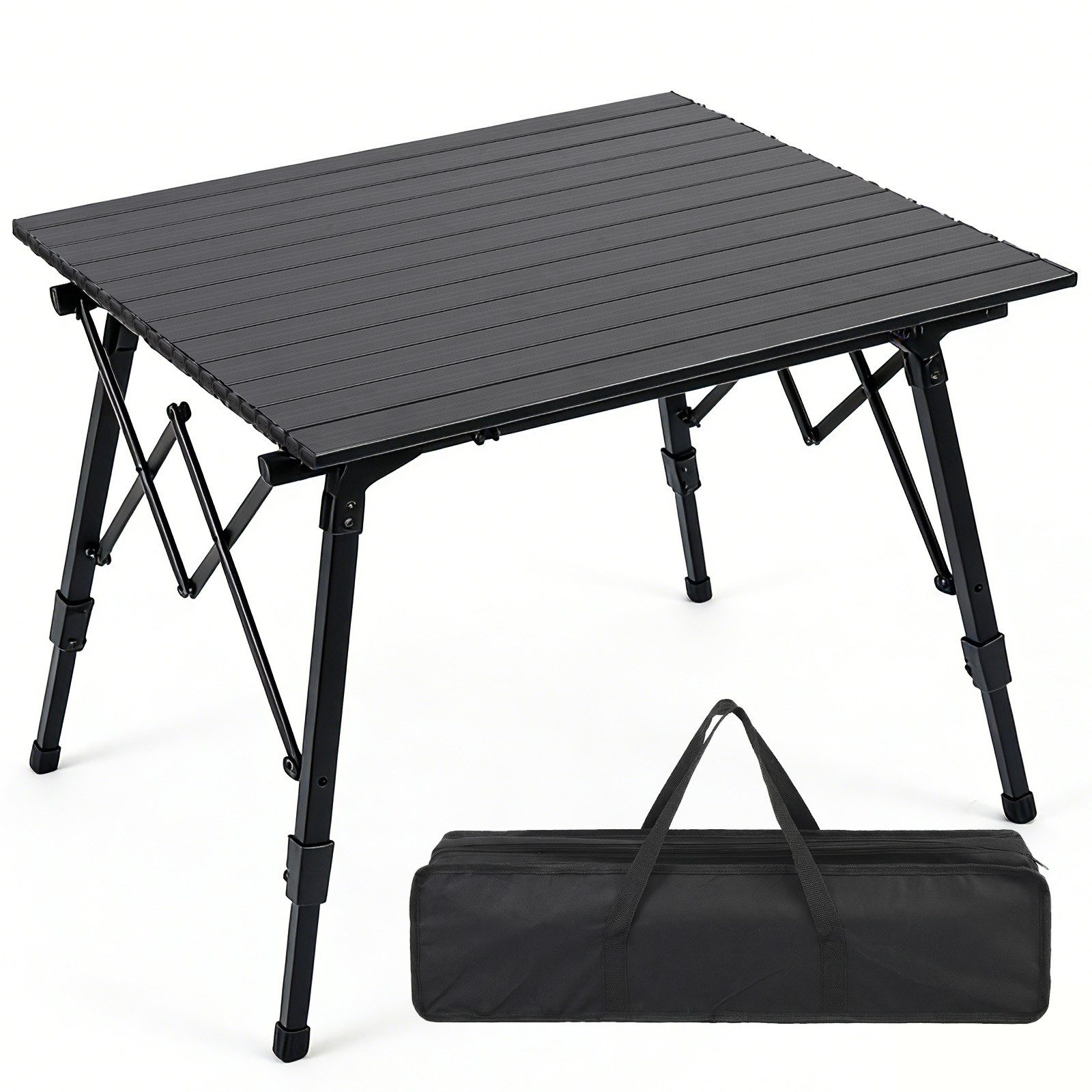 Sekey Campingtisch Aluminium Faltbar Campingtisch Klappbar Höhenverstellbar Klapptisch, Ultraleicht Balkontisch mit Netztasche Klappbar Gartentisch Wetterfest