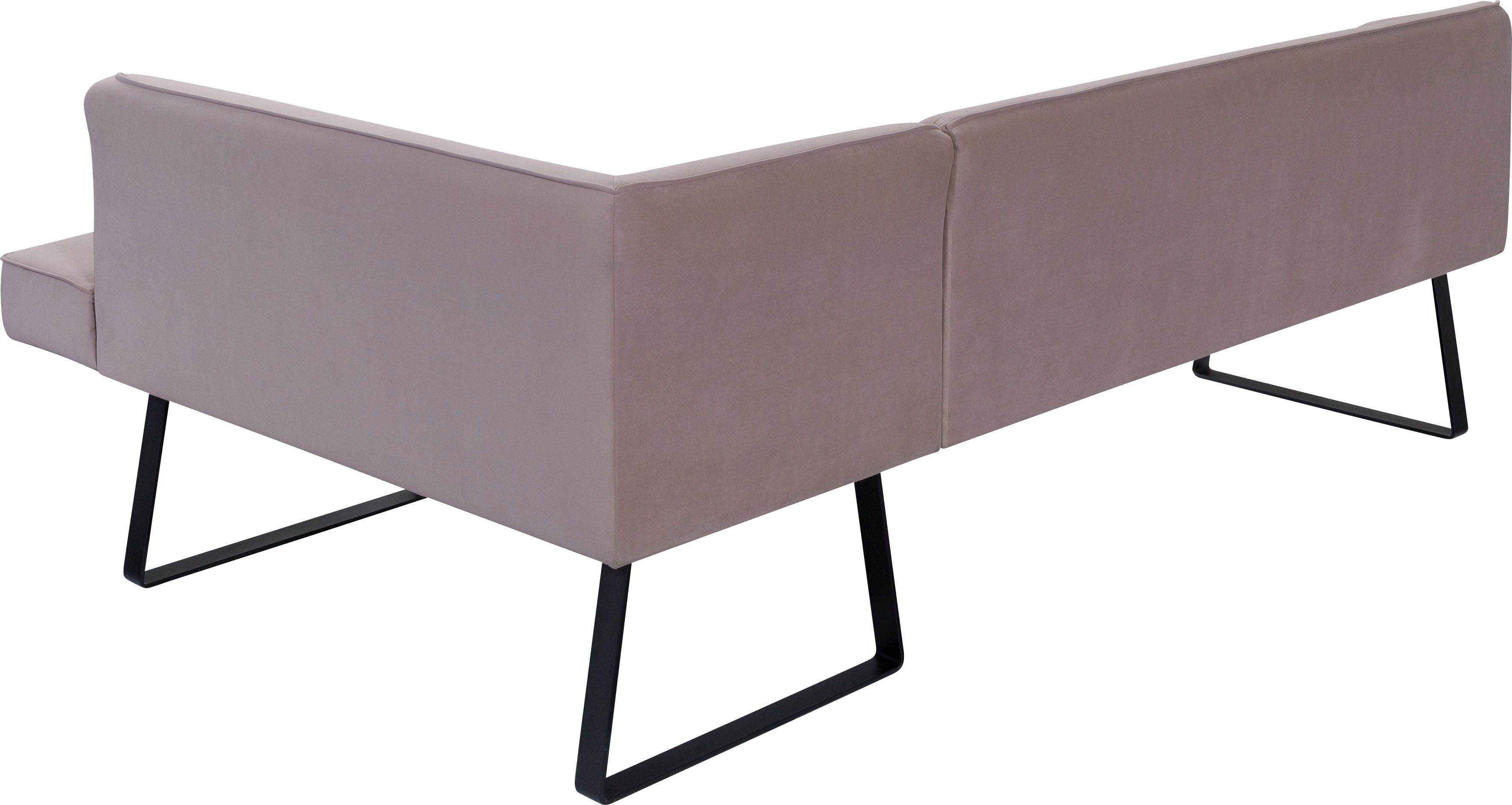 exxpo - sofa fashion Eckbank Bezug Americano, mit Metallfüßen, verschiedenen und Qualitäten Keder in