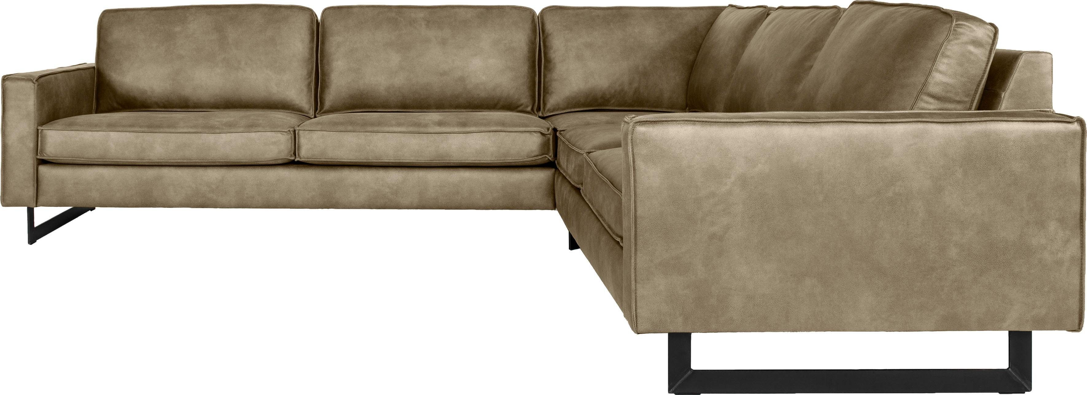 Home affaire Ecksofa Pinto, XXL, 250/290 cm, langer Schenkel, Ottomane, Cor günstig online kaufen