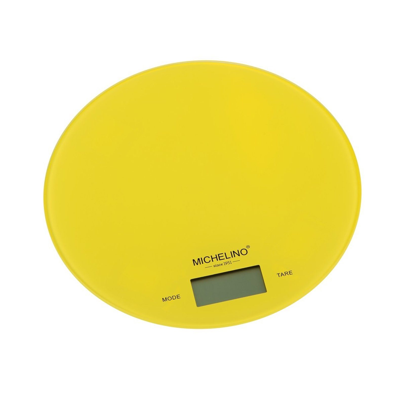 Michelino Küchenwaage Küchenwaage mit Digitalanzeige bis 5 kg, (Stück) Gelb