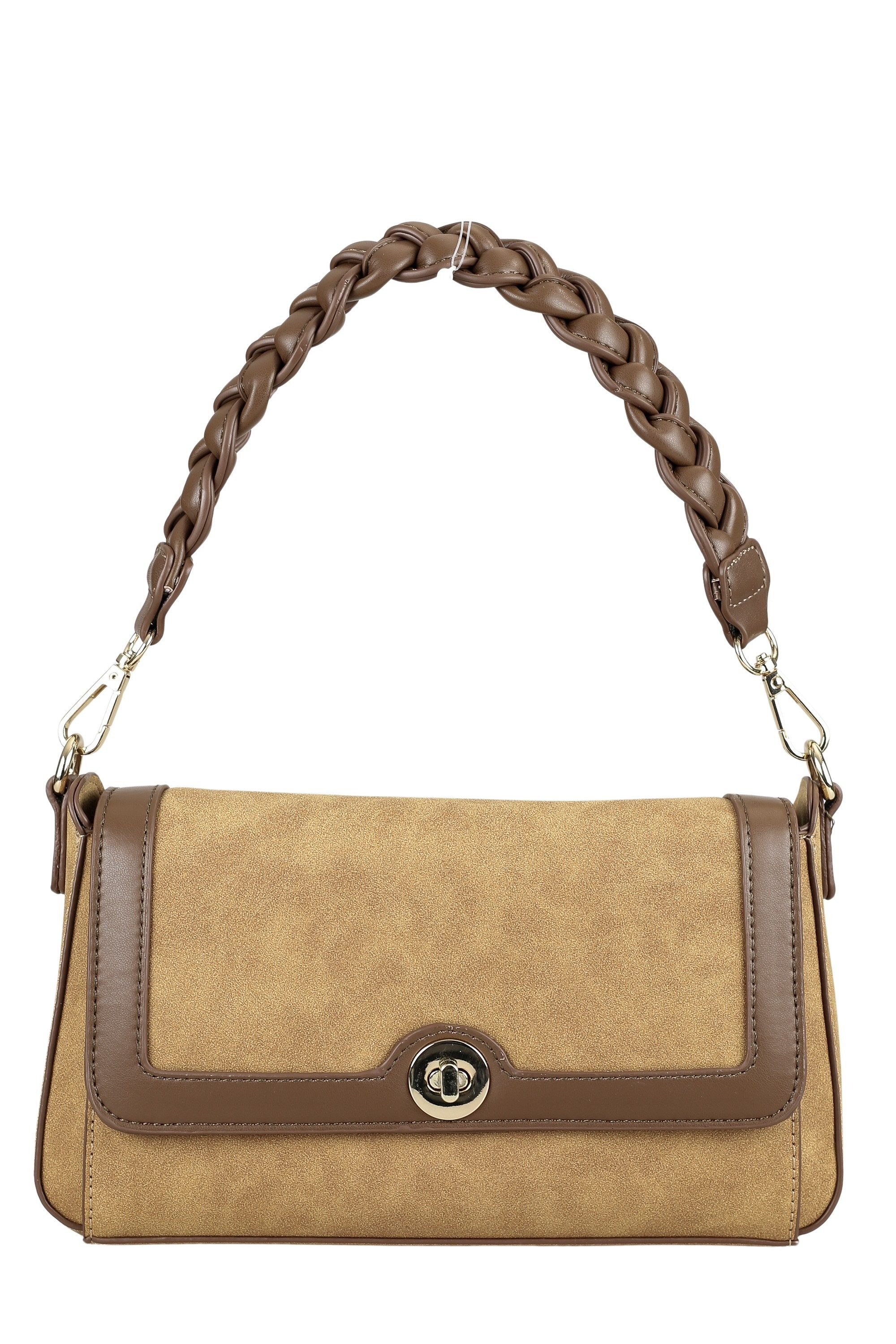 COLLEZIONE ALESSANDRO Schultertasche Brown, mit Flechtung – Bild 4 von 5