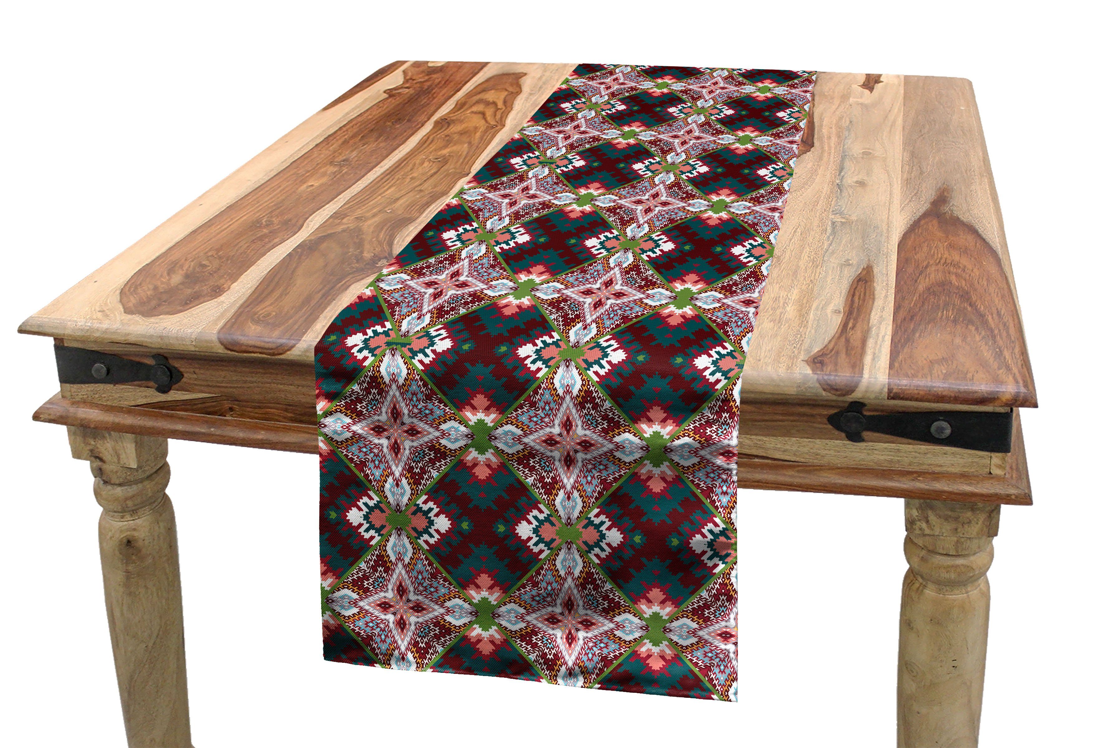 afrikanisch Tischläufer, Küche Rechteckiger Dekorativer Abakuhaus Zusammenfassung Tribal Tischläufer Esszimmer