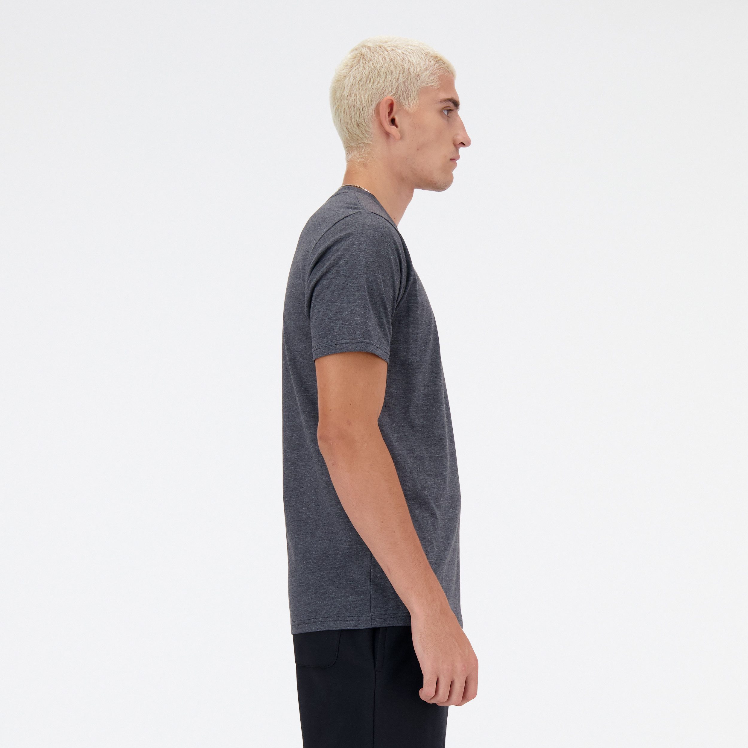 New Balance T-Shirt Sport Essentials Heathertech T-Shirt sportliches T-Shirt, für Laufaktivitäten, aus Polyester und Baumwolle