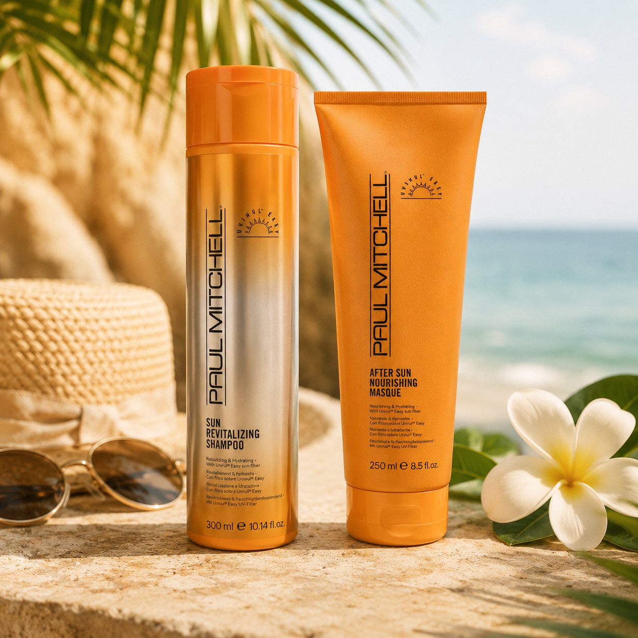 PAUL MITCHELL Haarpflege-Set Sun Care Set, 2-tlg., spendet intensive Feuchtigkeit und pflegt sonnenstrapaziertes Haar