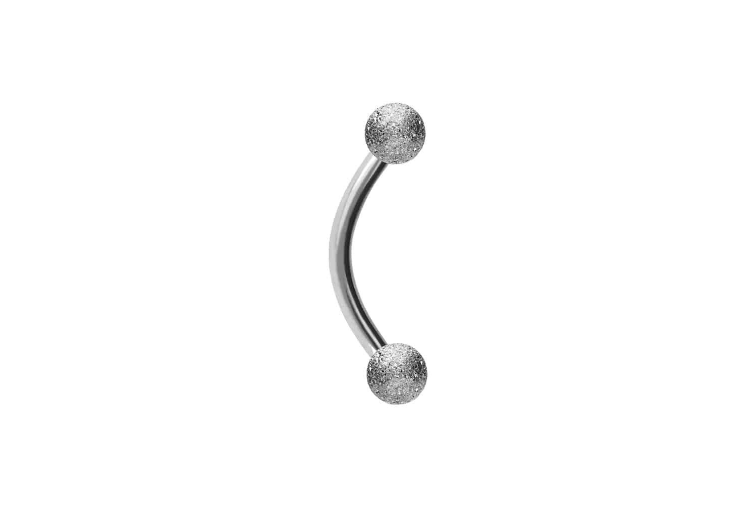 PIERCINGLINE Bauchnabelpiercing Chirurgenstahl Banane DIAMANTOPTIK (Bananen, 1-tlg)