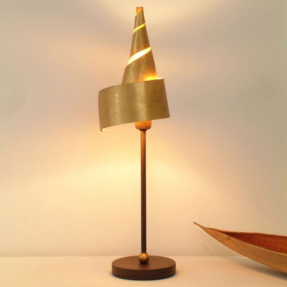 Holländer Tischleuchte Innovazione Eisen Braun-Schwarz-Gold