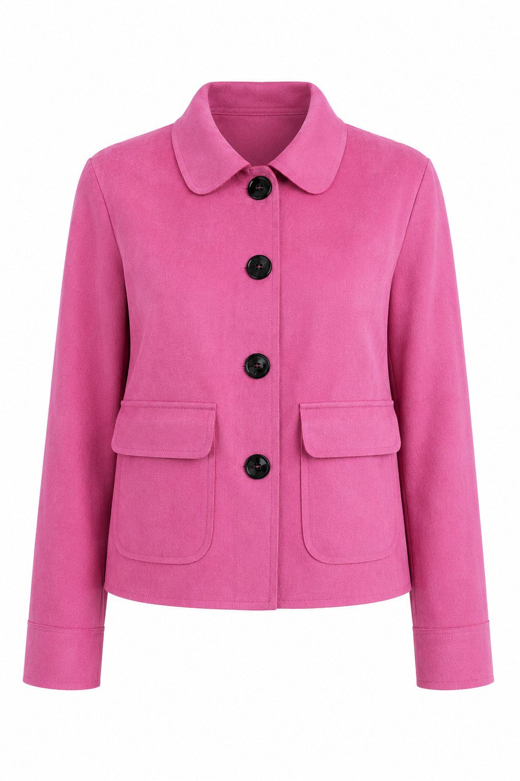ITALY VIBES Jackenblazer - Velours-Hemdjacke - modischer kurz Blazer für Damen ONE SIZE - passend für Größen XS - M