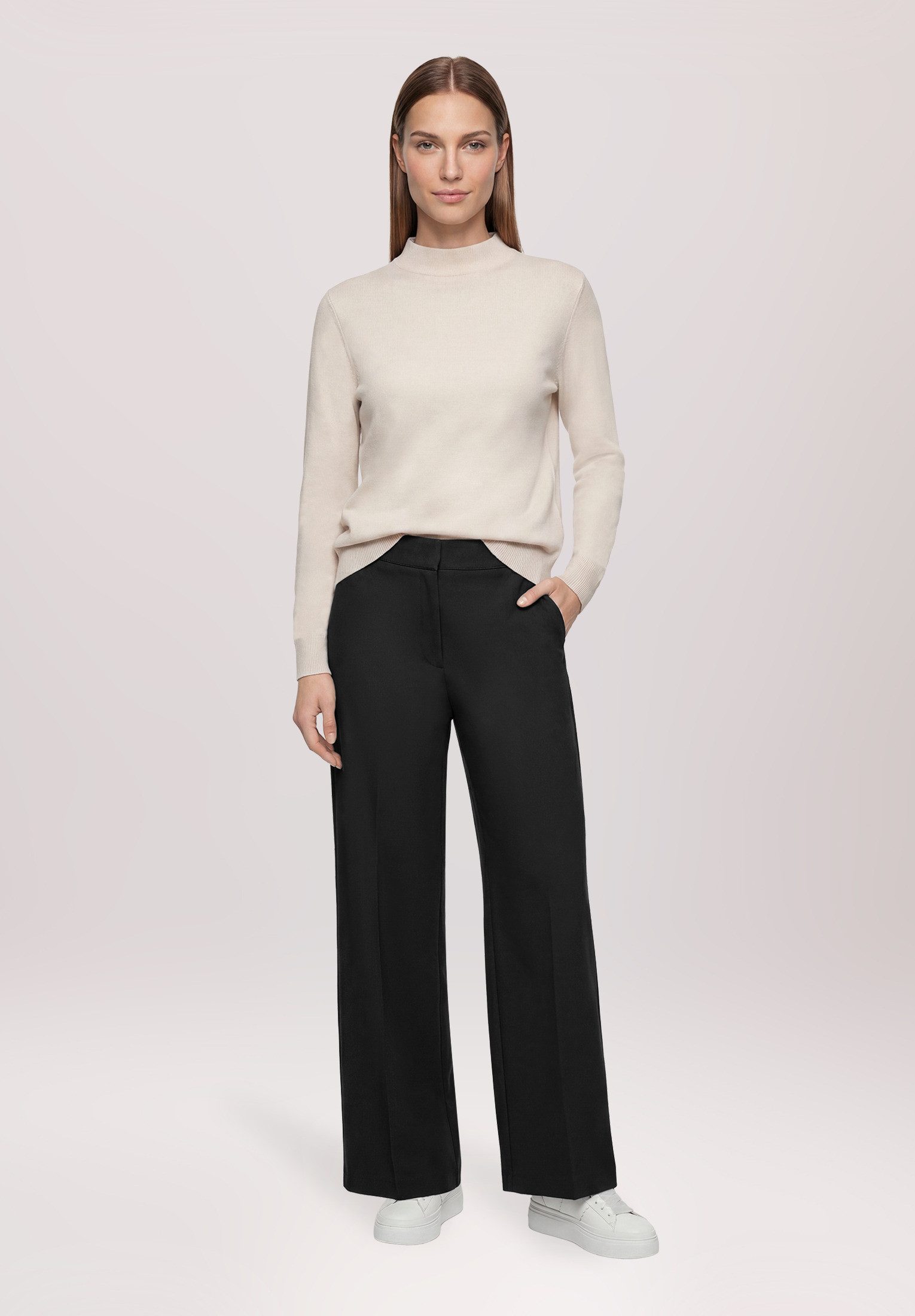 Betty Barclay Strickpullover Damen mit Stehkragen (1-tlg)