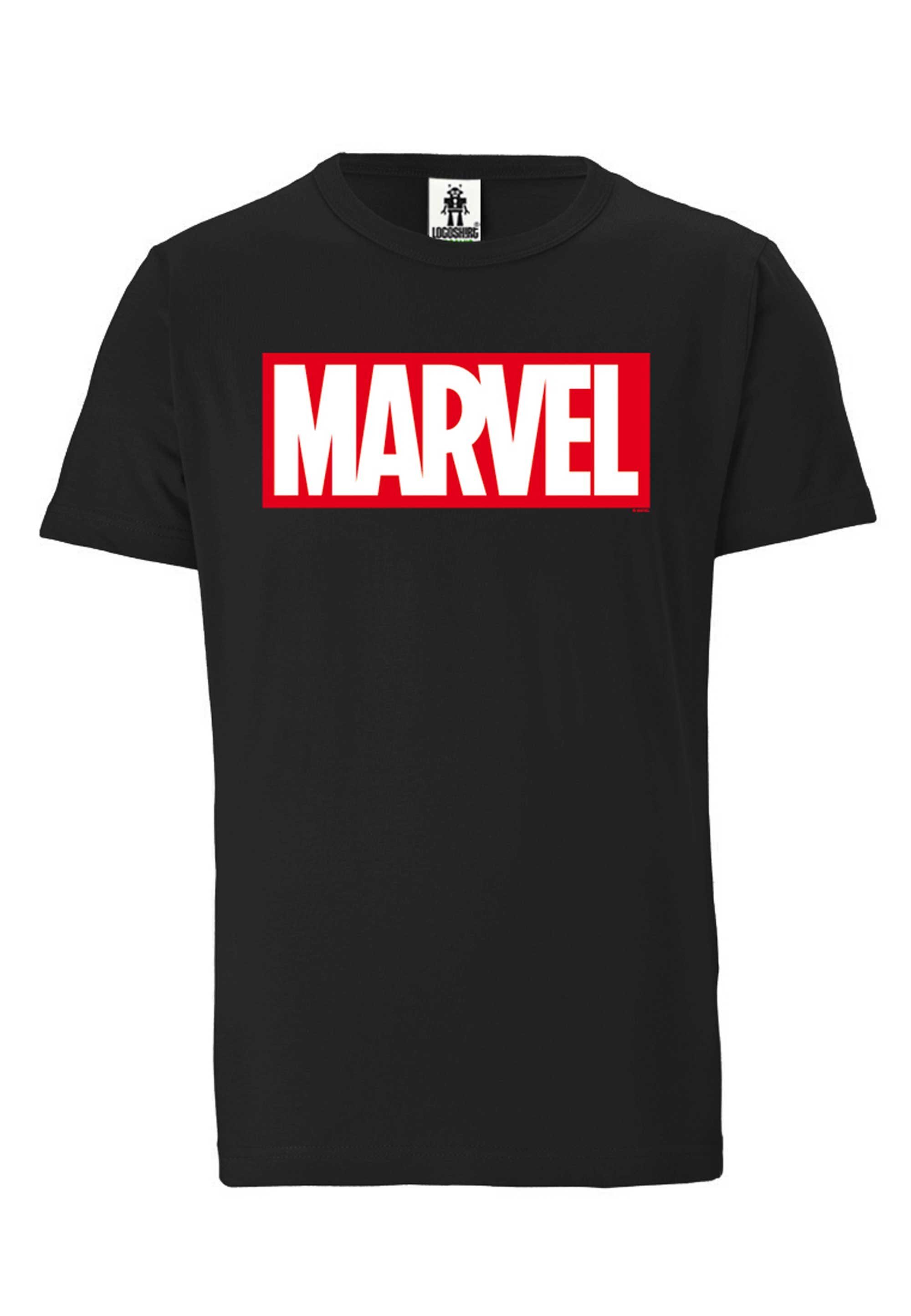 großem LOGOSHIRT Logo mit T-Shirt Comics Marvel
