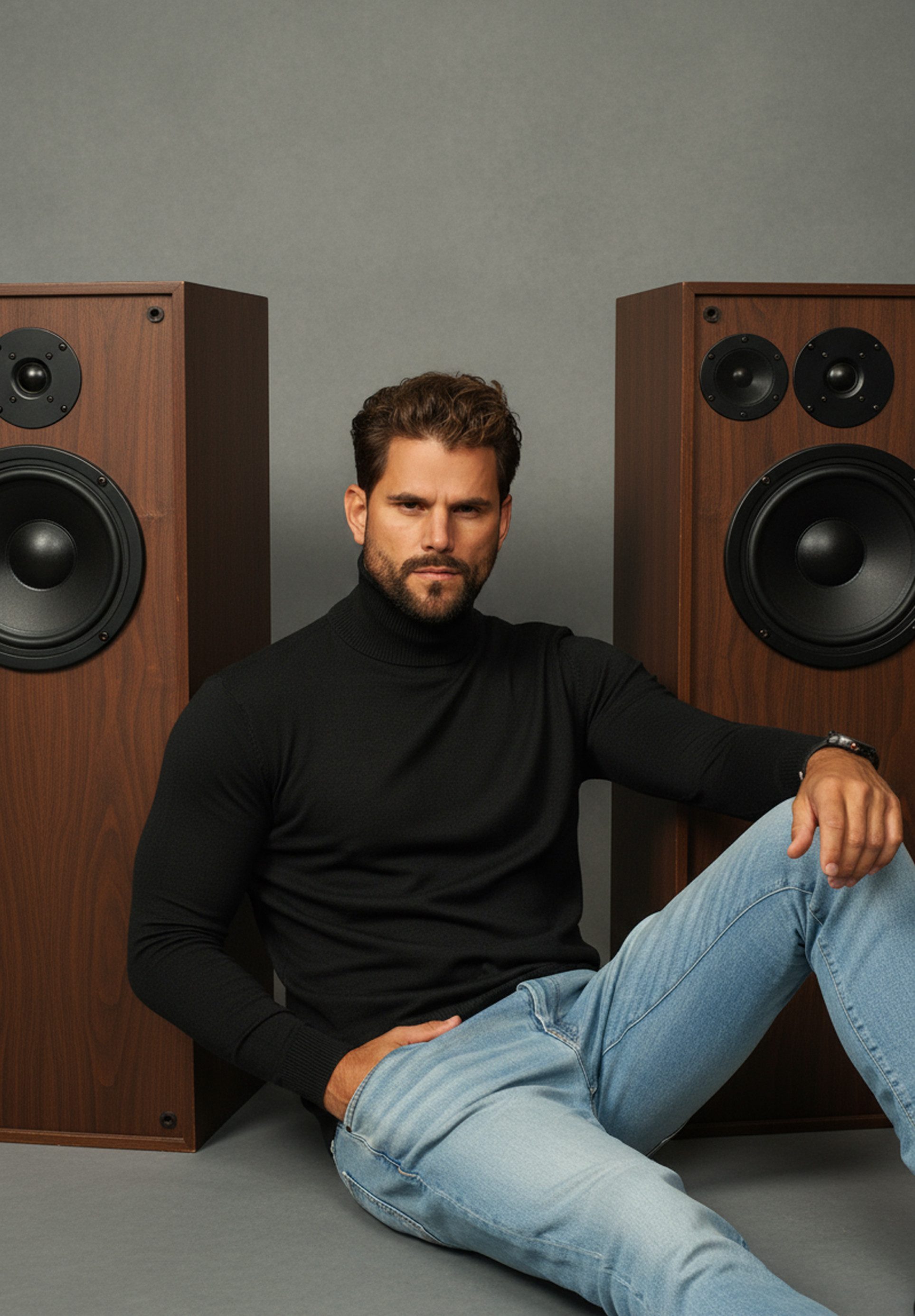 DAILY COTTON Rollkragenpullover als Feinstrick Pulli in Slim Fit für Herren Männer Winterpullover - Casual & Business Look Rolli