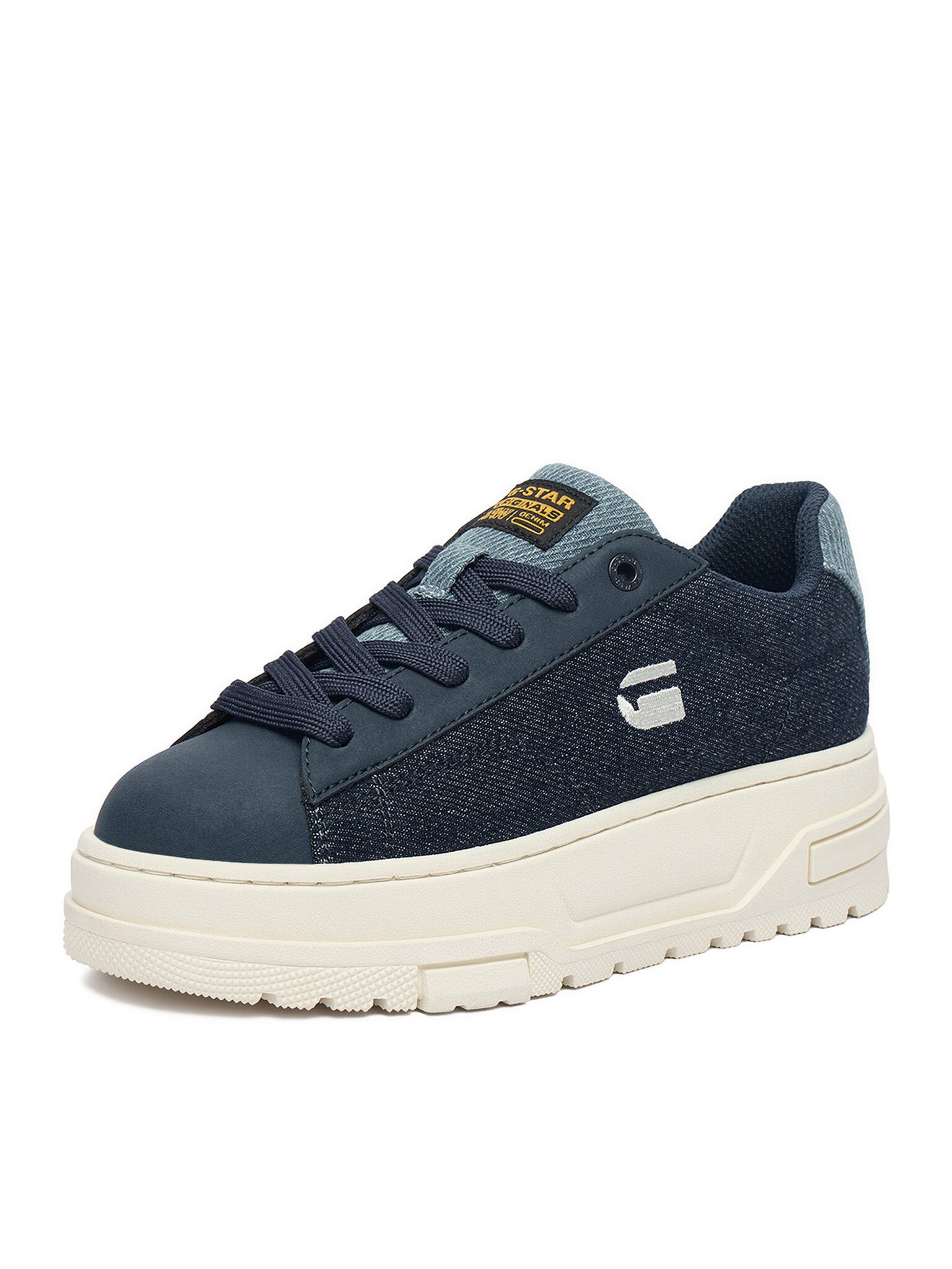 G-STAR G Star Raw Damen-Sneakers Blau G-STAR RAW-CEO-COLS Denim Dunkel Sneaker