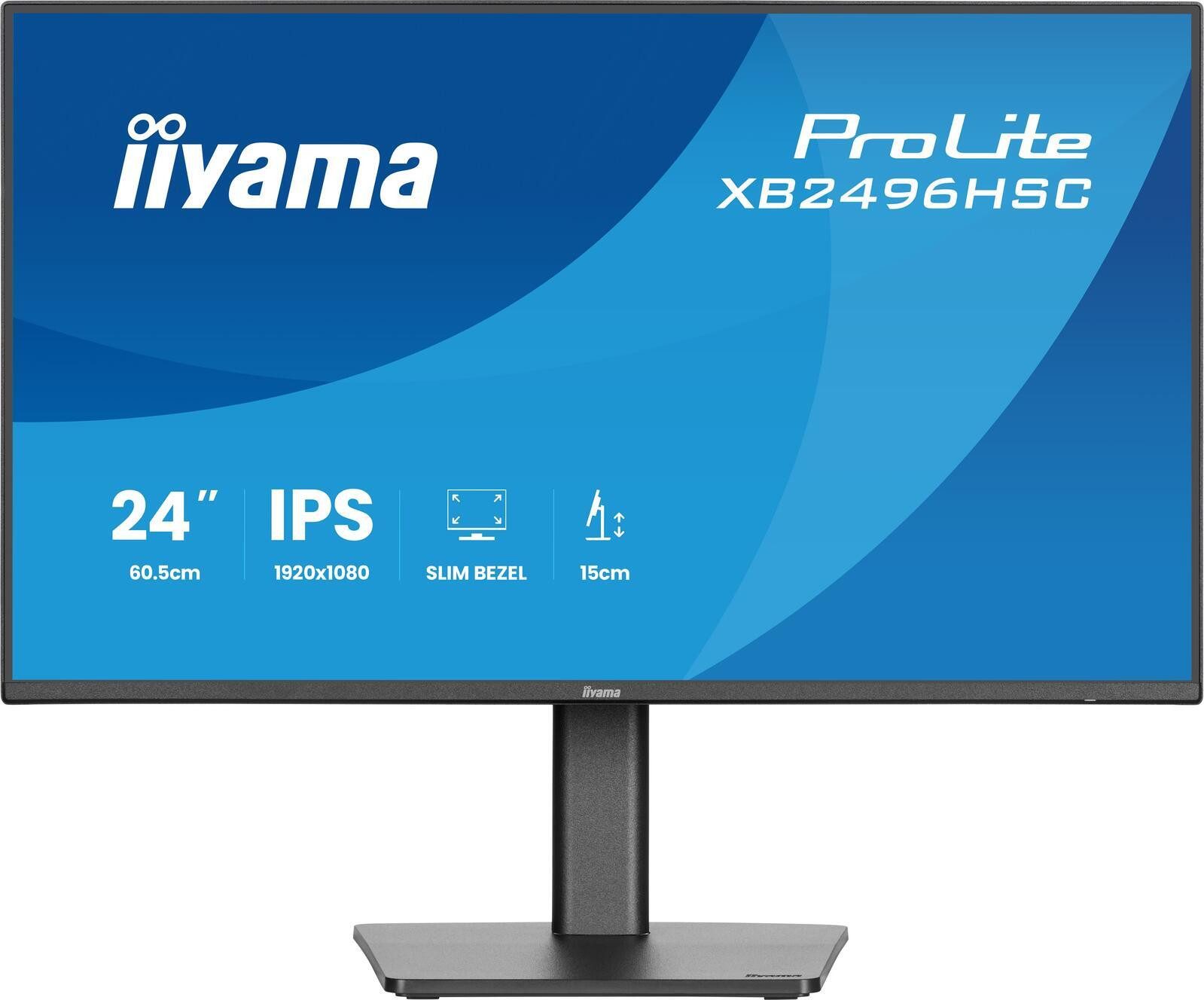 Iiyama XB2496HSC-B1 TFT-Monitor (1920 x 1080, 3 ms Reaktionszeit, 144 Hz, IPS Panel)