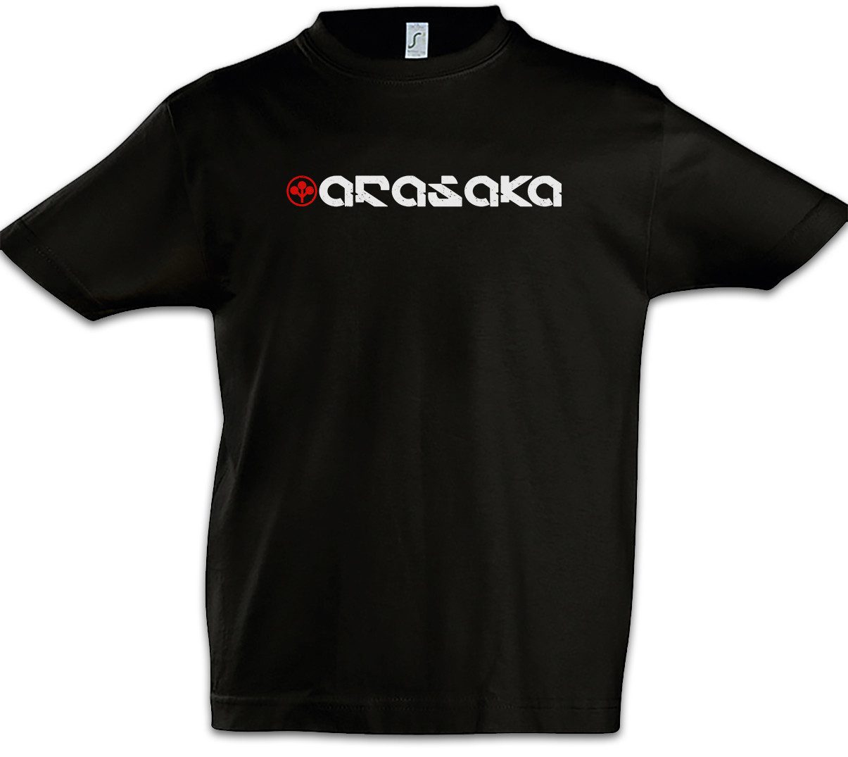 Print-Shirt Arasaka Kinder T-Shirt Cyber Japan Corporation Logo Punk 2077