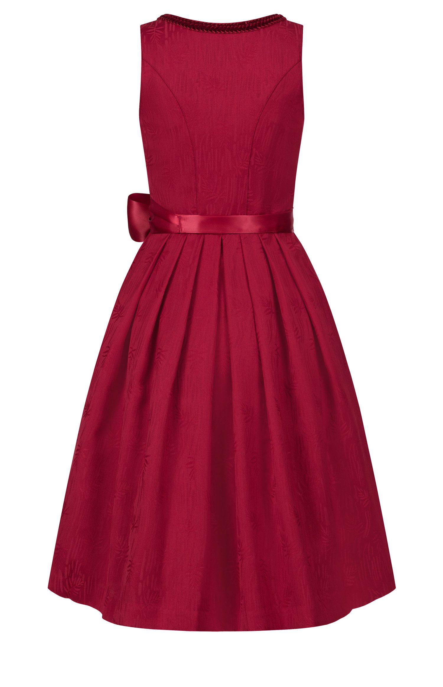 Nübler Trachtenkleid Midi-Dirndl Floreta in Herzrot von Nübler - Rocklänge 60 cm
