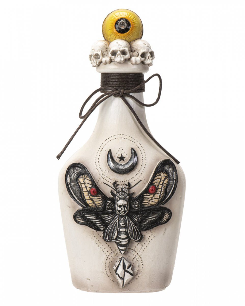 Horror-Shop Dekofigur Antike Kleine Totenkopf Vase mit Sprung als Zierde