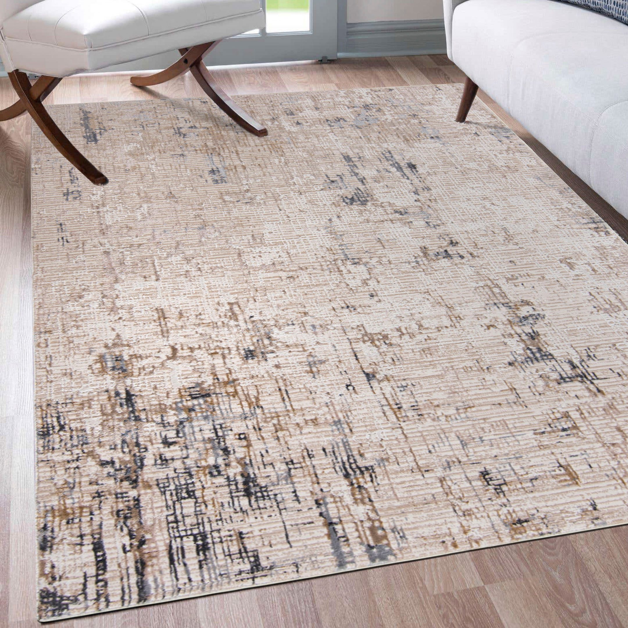 Mazovia Designteppich Modern Abstrakt Teppich für Wohnzimmer Schlafzimmer B günstig online kaufen