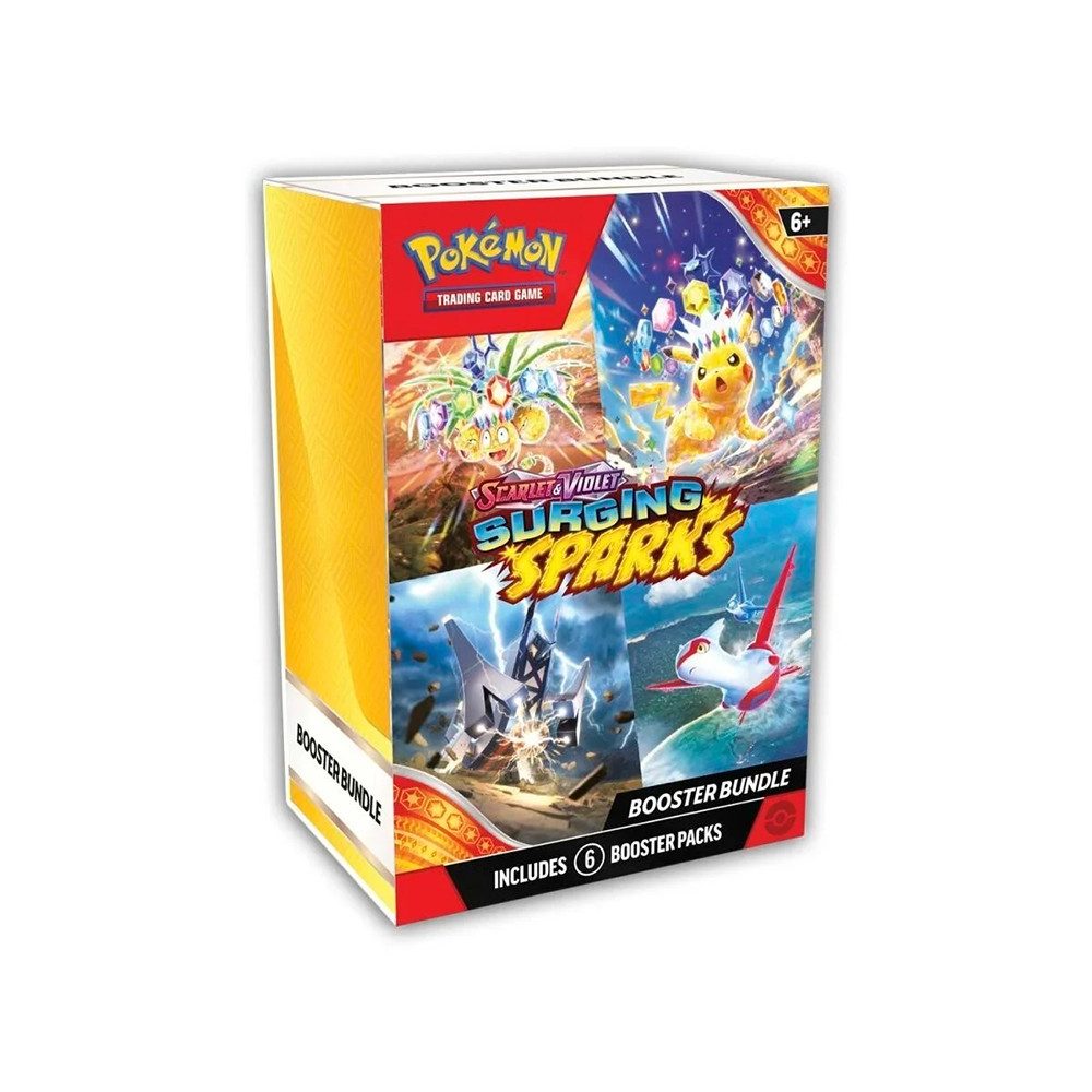 POKÉMON Sammelkarte Scarlet & Violet - Surging Sparks Booster Pack (6 Packs) -Englisch-