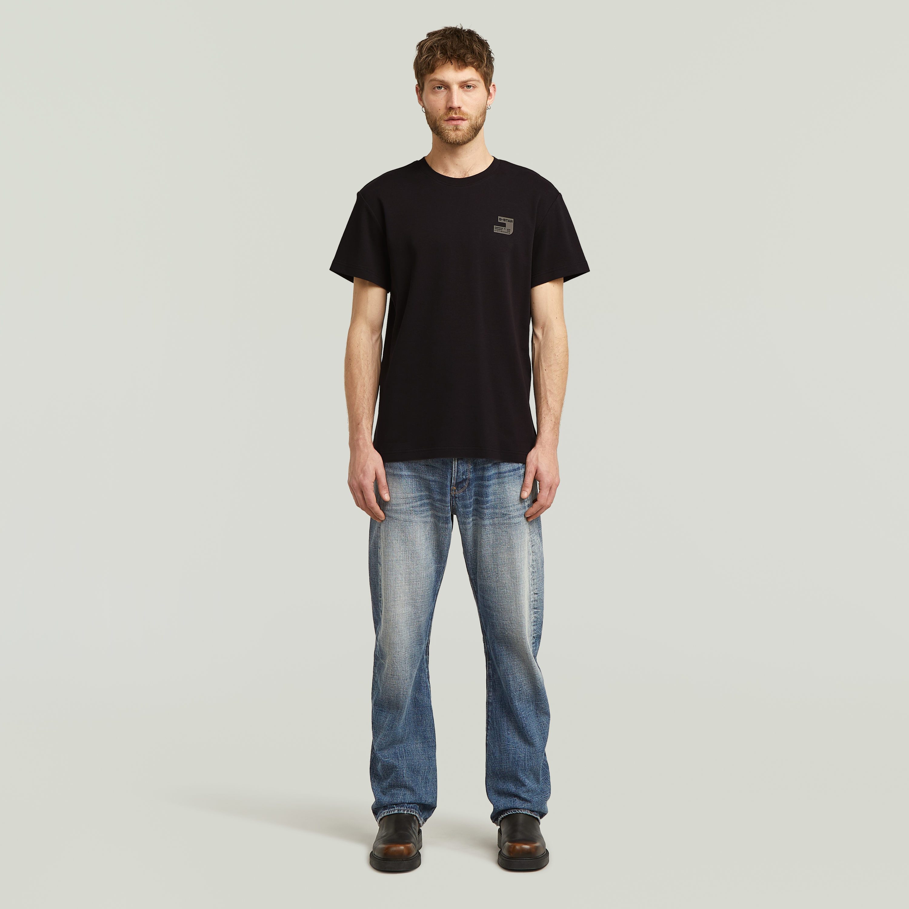 G-STAR T-Shirt Chest Logo Rundhals, Regular Fit – Bild 5 von 5