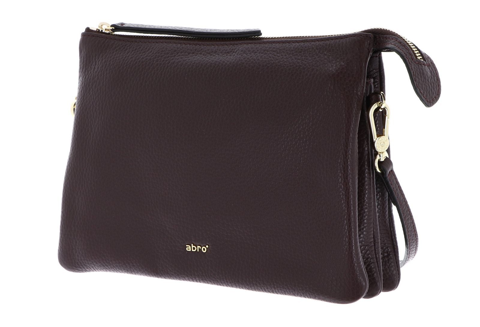 Abro Umhängetasche Crossbody Bag Threefold, aus echtem Leder
