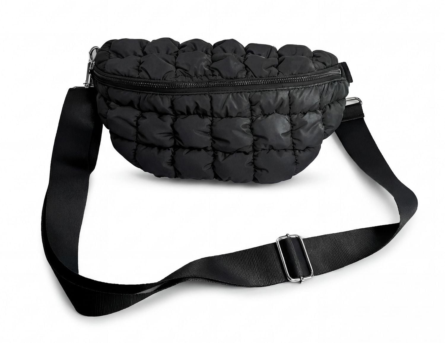 Geschenkkarte Crossbody Bag mit Quilting (schwarz)