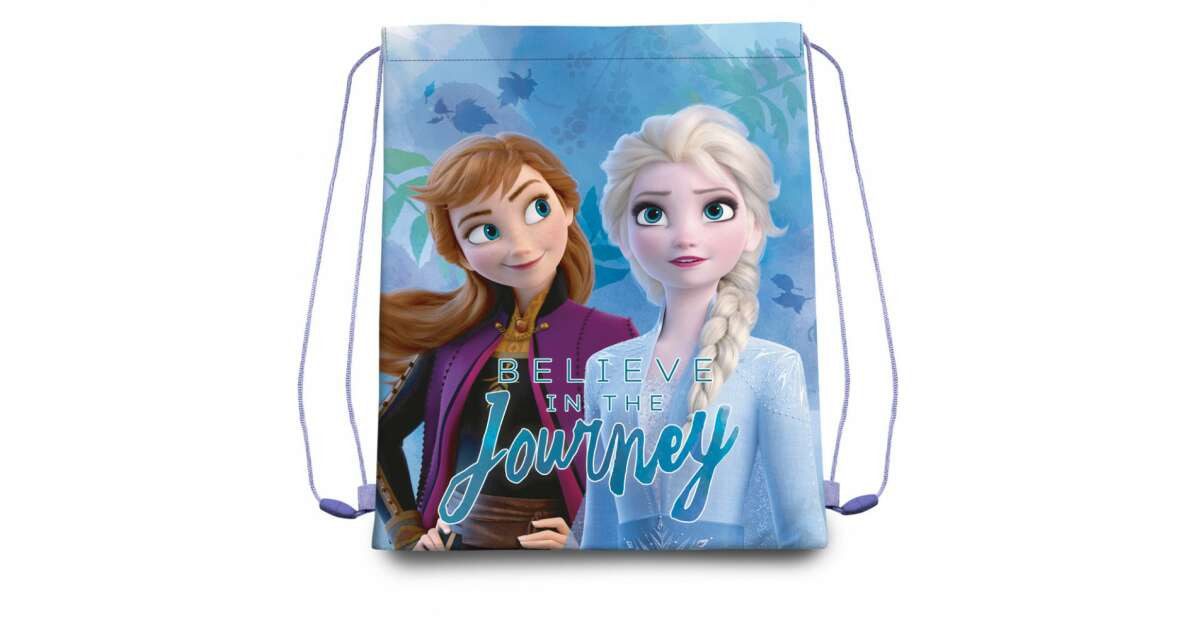 Disney Frozen Turnbeutel Disney Die Eiskönigin Journey 40 cm (1-tlg), Leicht, kompakt und mit praktischem Kordelzug