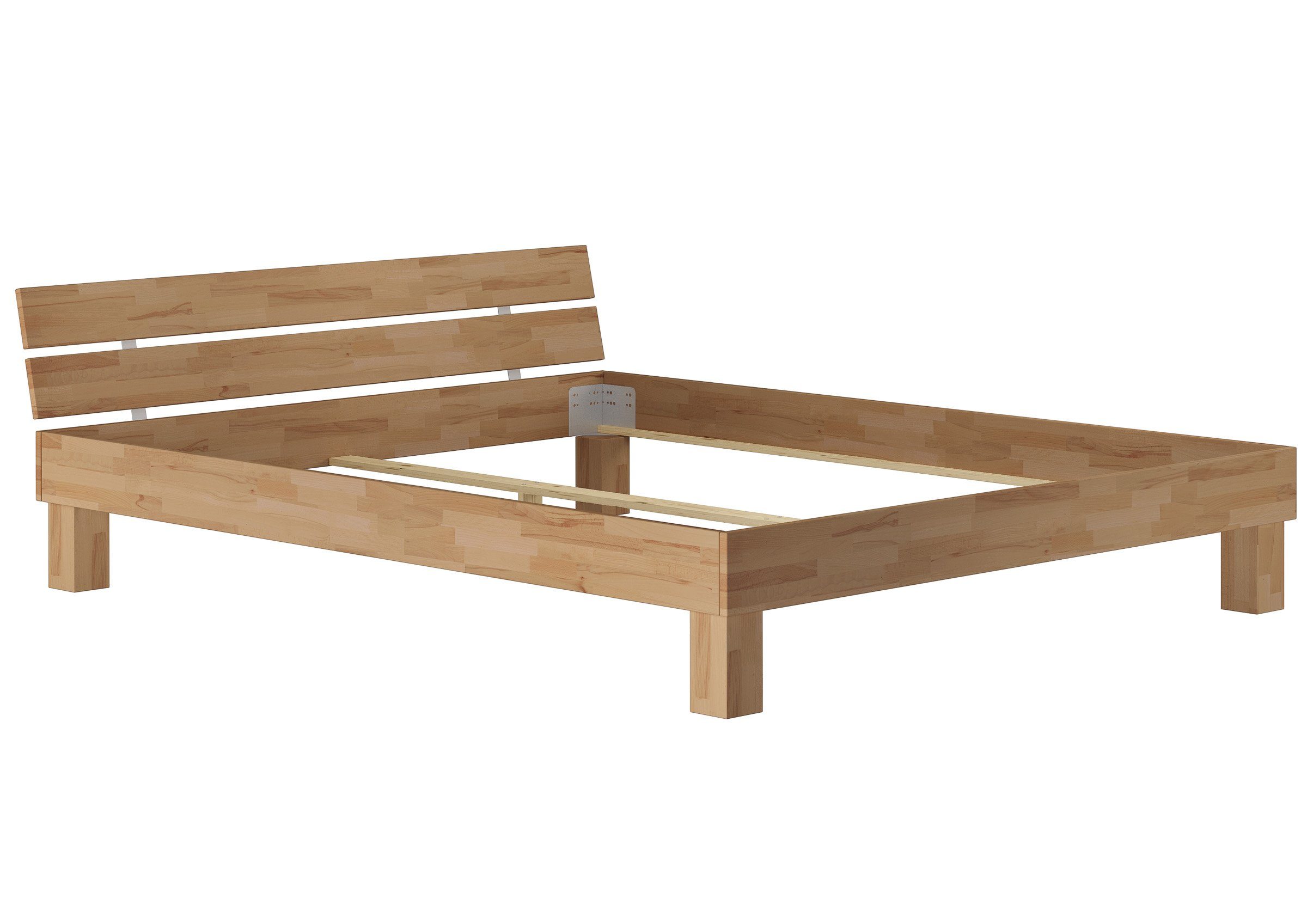 ERST-HOLZ Bett »Doppelbett Ehebett Kingsize-Bett 180x200 Buche massiv
