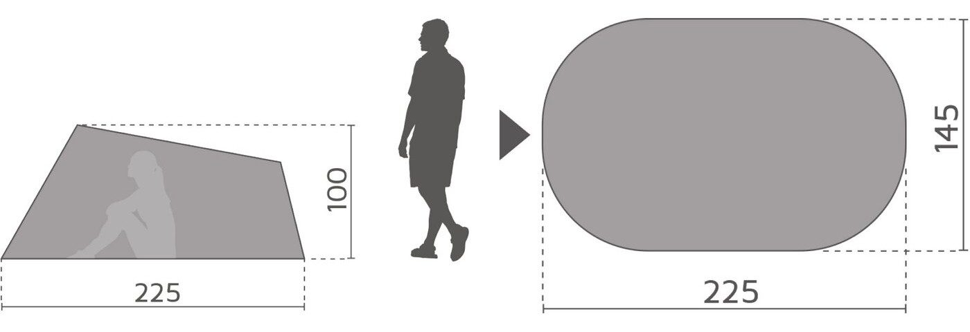 McKINLEY Gruppenzelt Pop-Up-Zelt IMOLA 220 904 BLUE PETROL/GREEN LI
