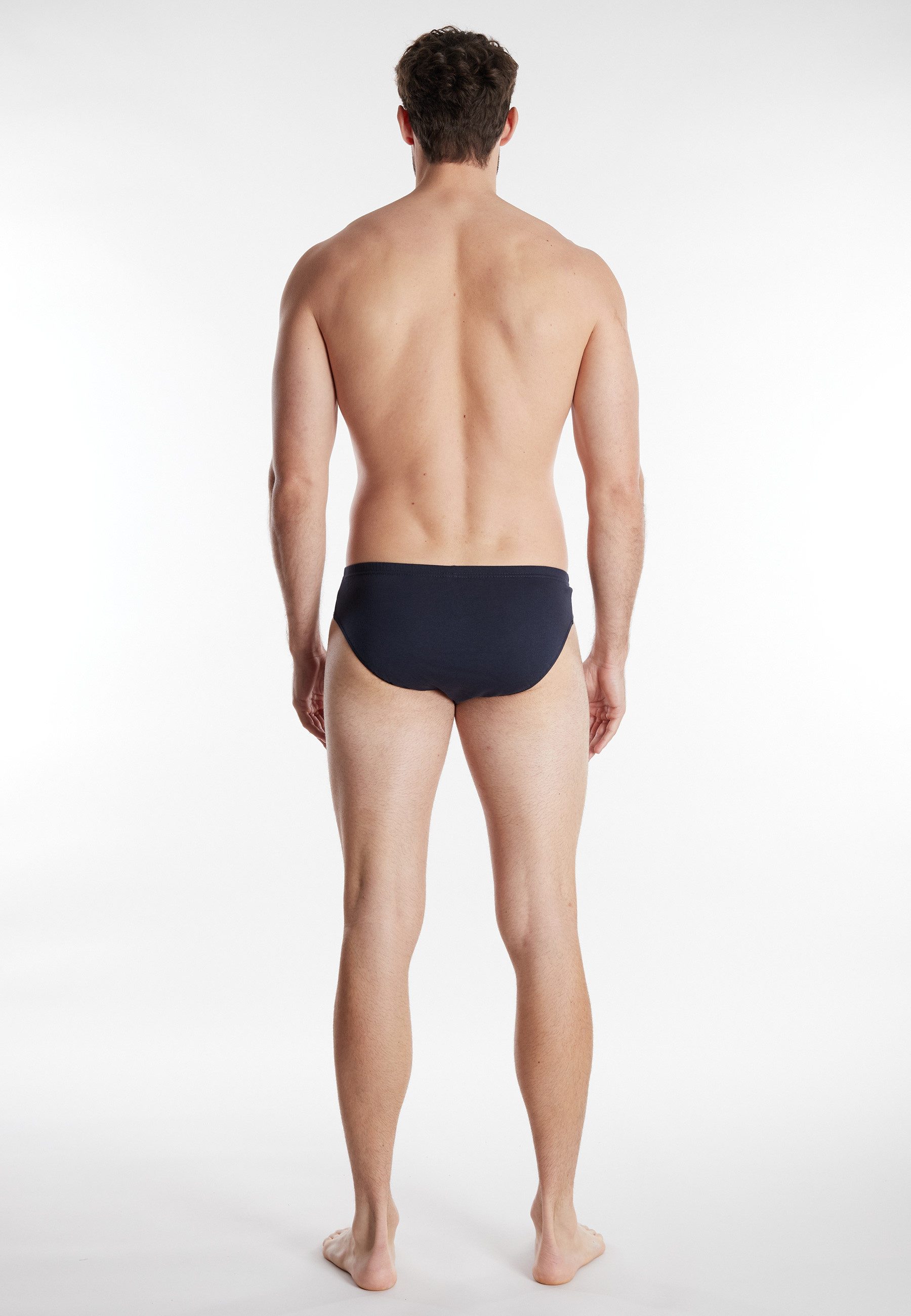 GÖTZBURG Slip GÖTZBURG Herren Sport-Slip blau uni 5er Pack (5-St)