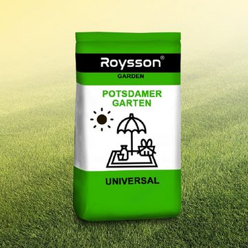 Roysson Garden Grasimplantat Garten rasensamen grassamen rasensaat Potsdamer Gras 15 kg UNIVERSAL
