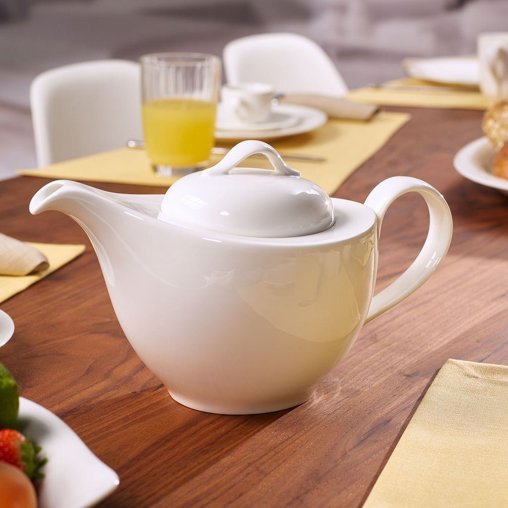 Villeroy & Boch Teekanne New Cottage Basic Teekanne, (1-St), Premium Porcelain, mikrow.- & spülm.sicher, Made in Germany